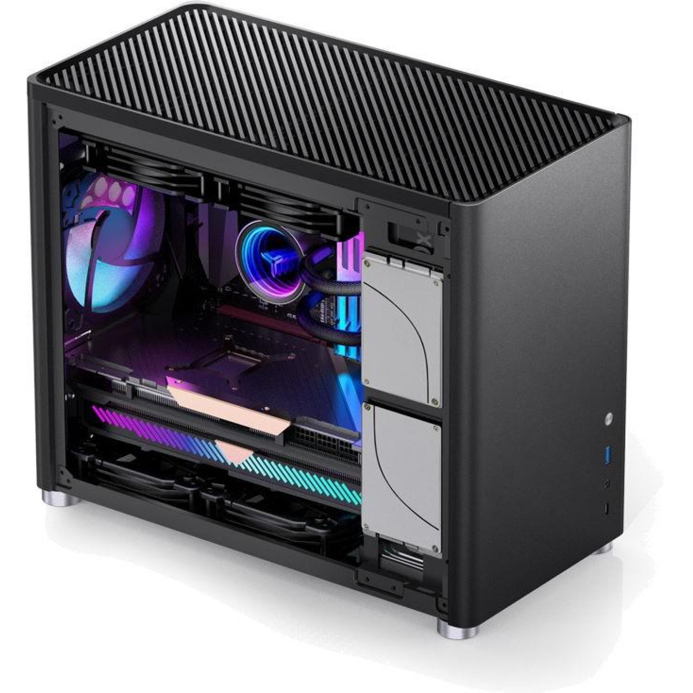 Корпус Jonsbo D30 Aluminum Black (D30 Black)