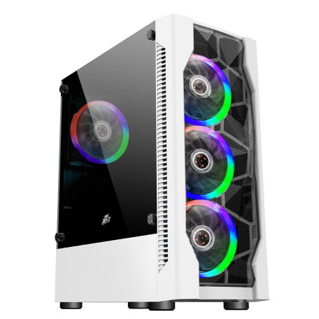 Корпус 1stPlayer D4-WH-4F1-W White без БП (D4-WH-4F1-W)