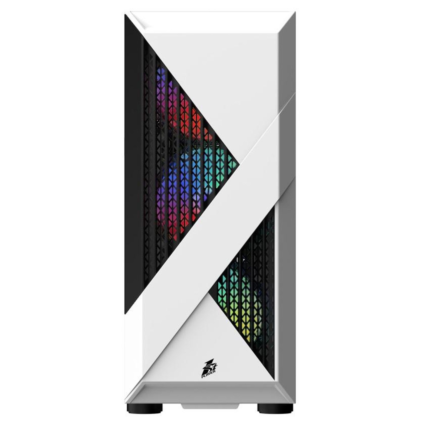 Корпус 1stPlayer F3-A-WH-4F1 White (F3-A-WH-4F1) Без БП