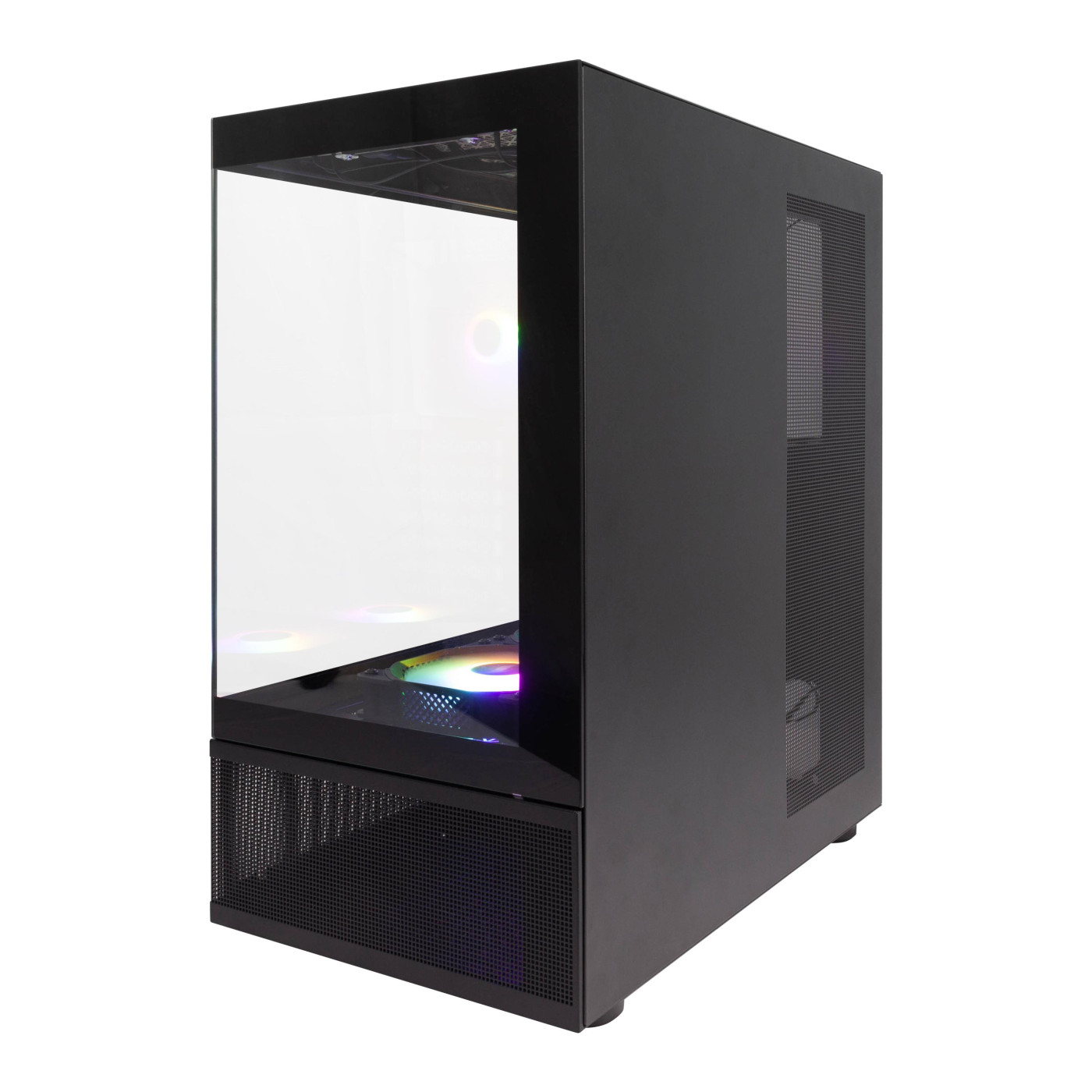 Корпус 1stPlayer Mi7-A-BK-2F7R-1F7 Black без БП