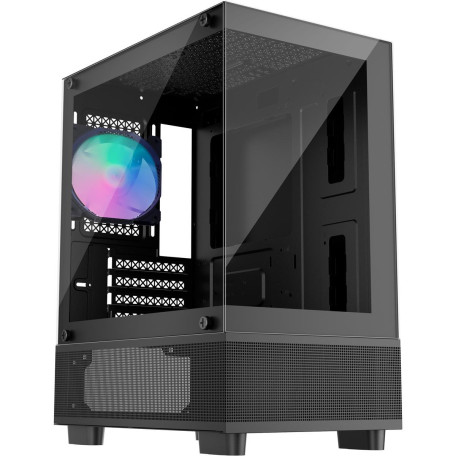 Корпус 1stPlayer Mi2-A-BK-2F7R-1F7 Black без БП (Mi2-A-BK-2F7R-1F7)