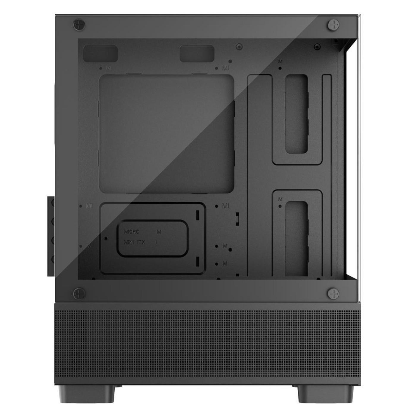 Корпус 1stPlayer Mi2-A-BK-2F7R-1F7 Black без БП