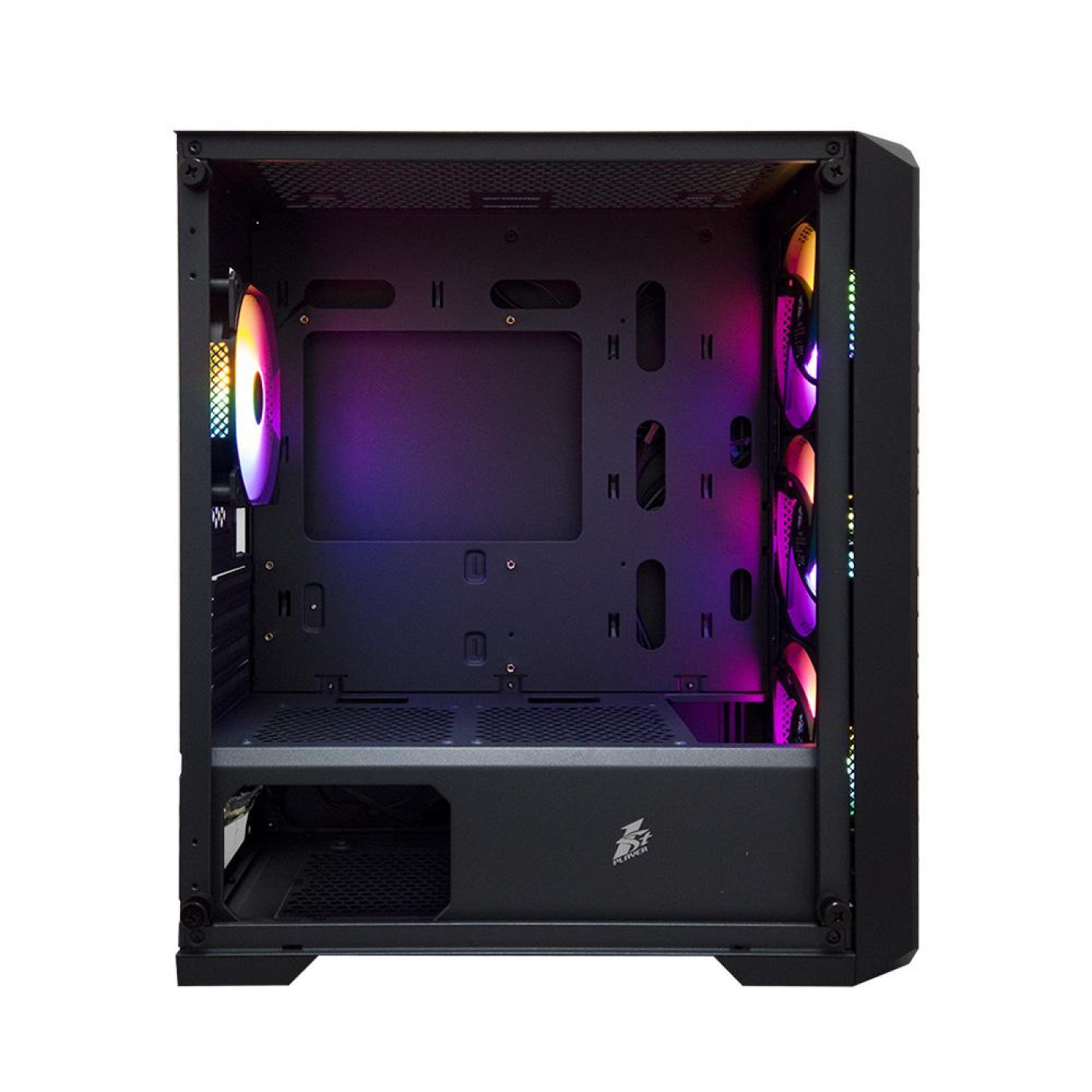 Корпус 1stPlayer T5-BK-4F1 Black без БЖ (T5-BK-4F1)