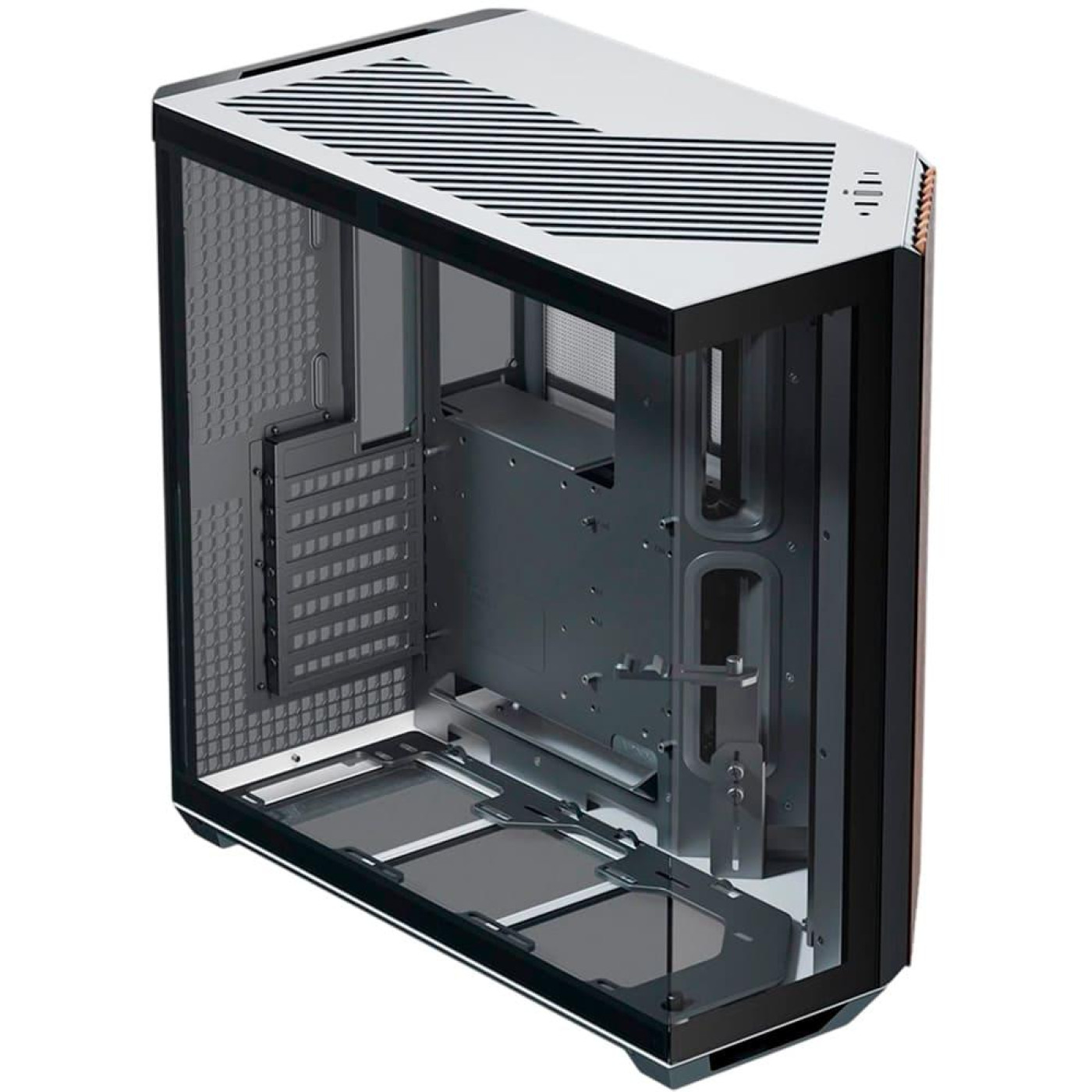 Корпус APNX V1-W Tempered Glass без БП Black/White/Wood (APCM-VI01103.M1)