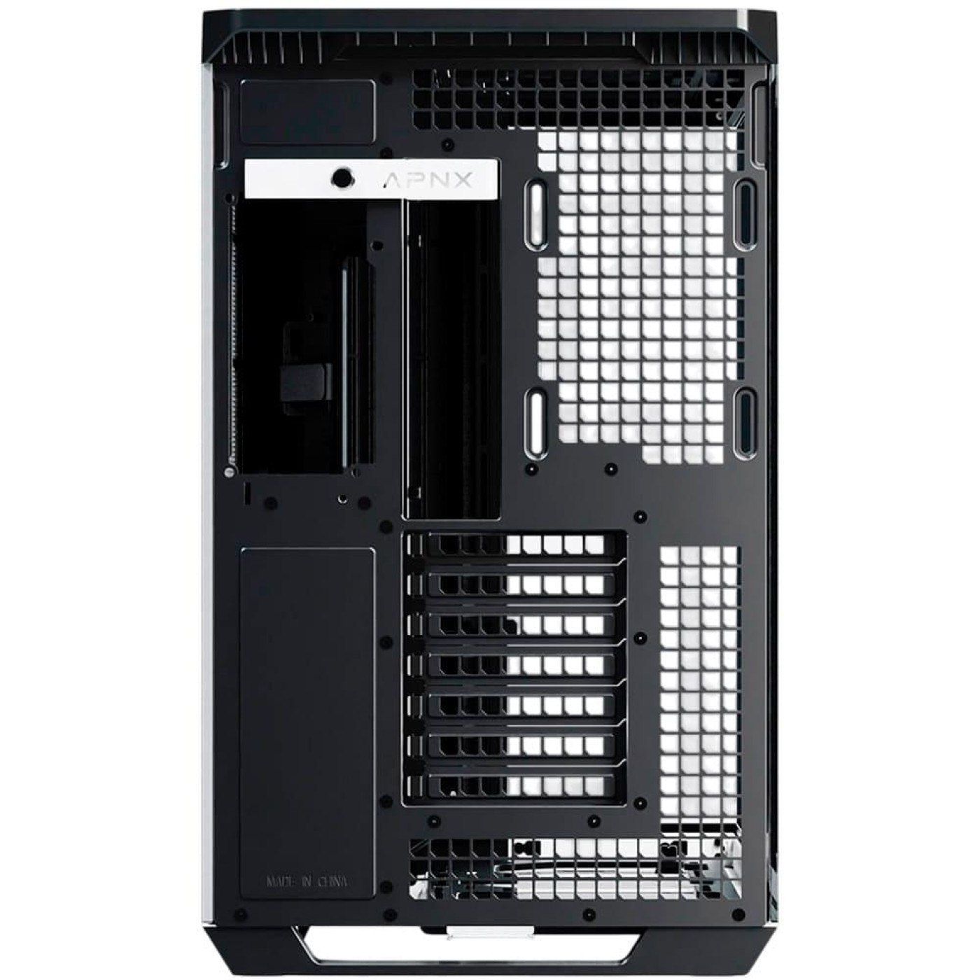 Корпус APNX V1-W Tempered Glass без БП Black/White/Wood (APCM-VI01103.M1)