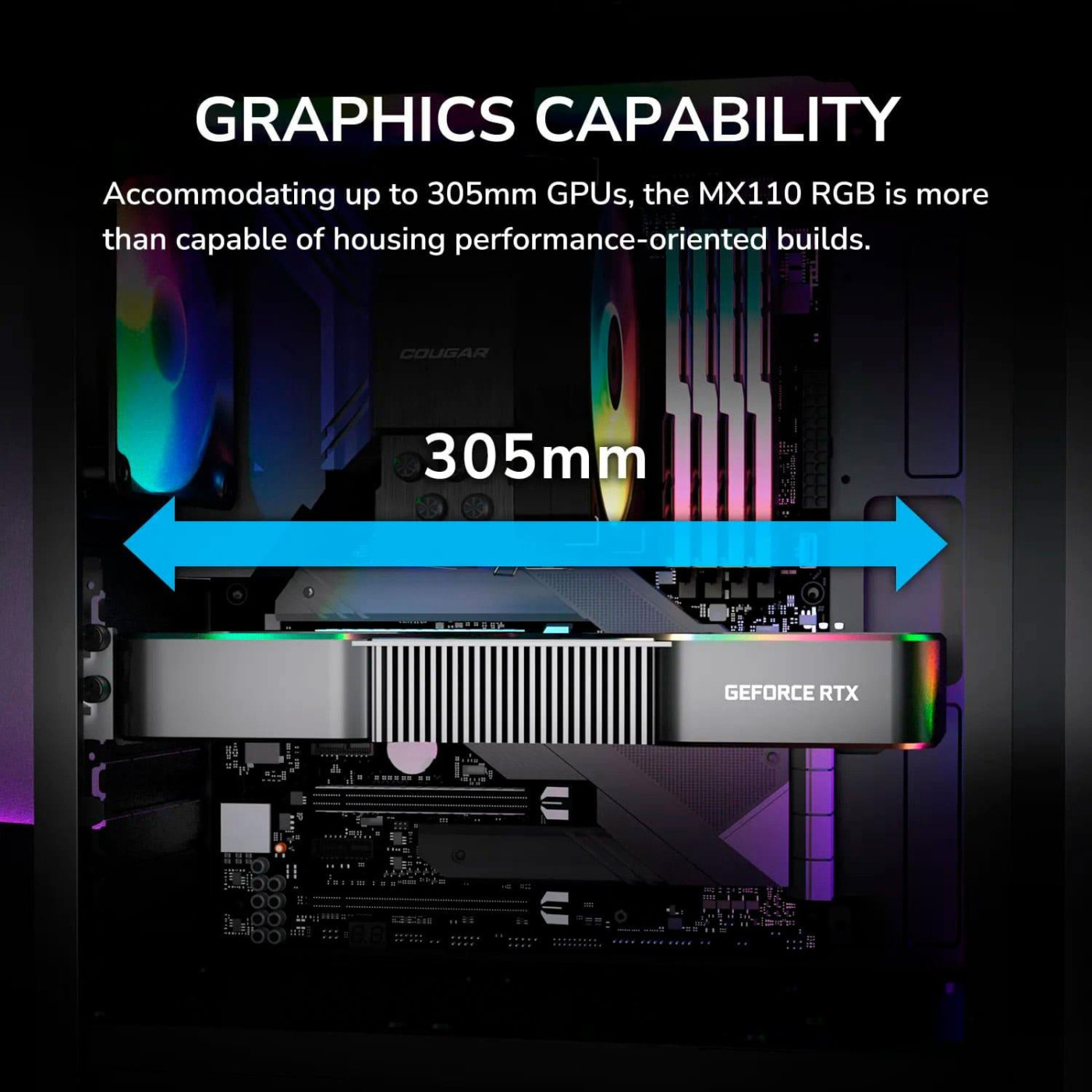 Корпус Cougar MX110 Uniface RGB Black (MX110 RGB) U1