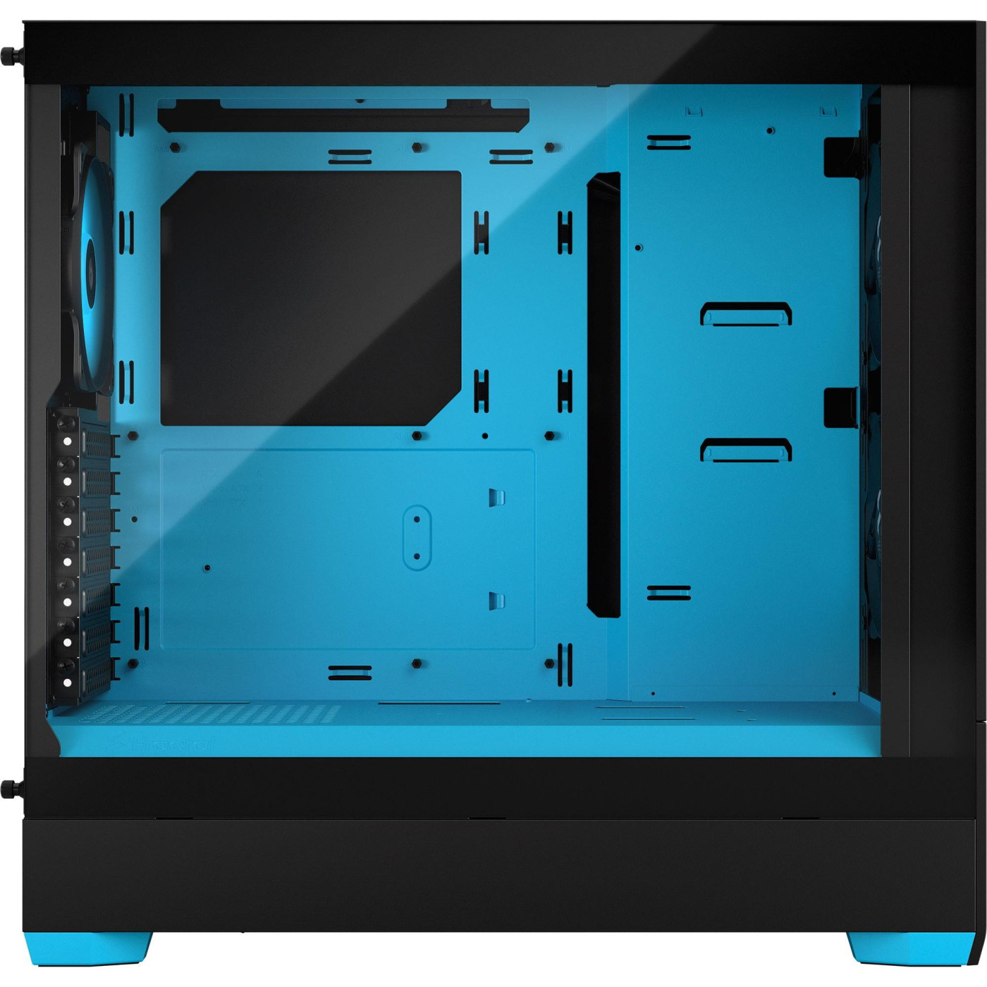 Корпус Fractal Design Pop Air RGB Tempered Glass без БЖ Cyan Core (FD-C-POR1A-02) Без БП