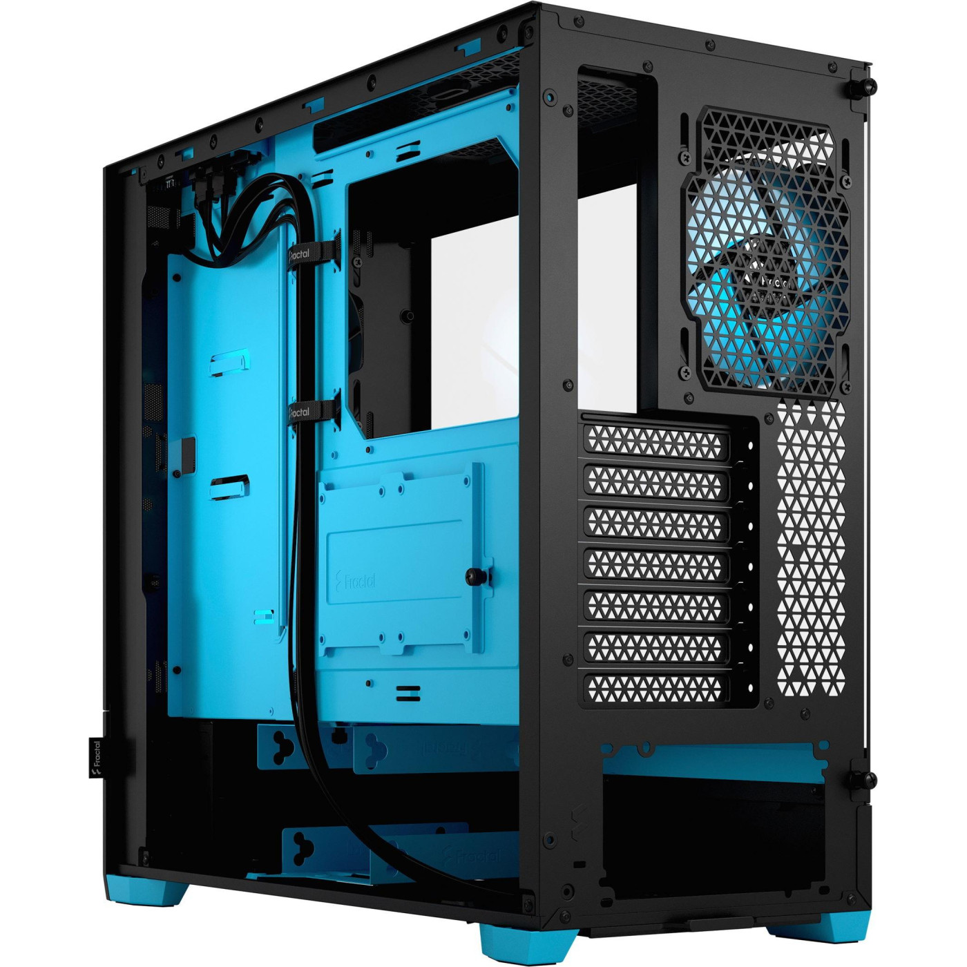 Корпус Fractal Design Pop Air RGB Tempered Glass без БЖ Cyan Core (FD-C-POR1A-02) Без БП