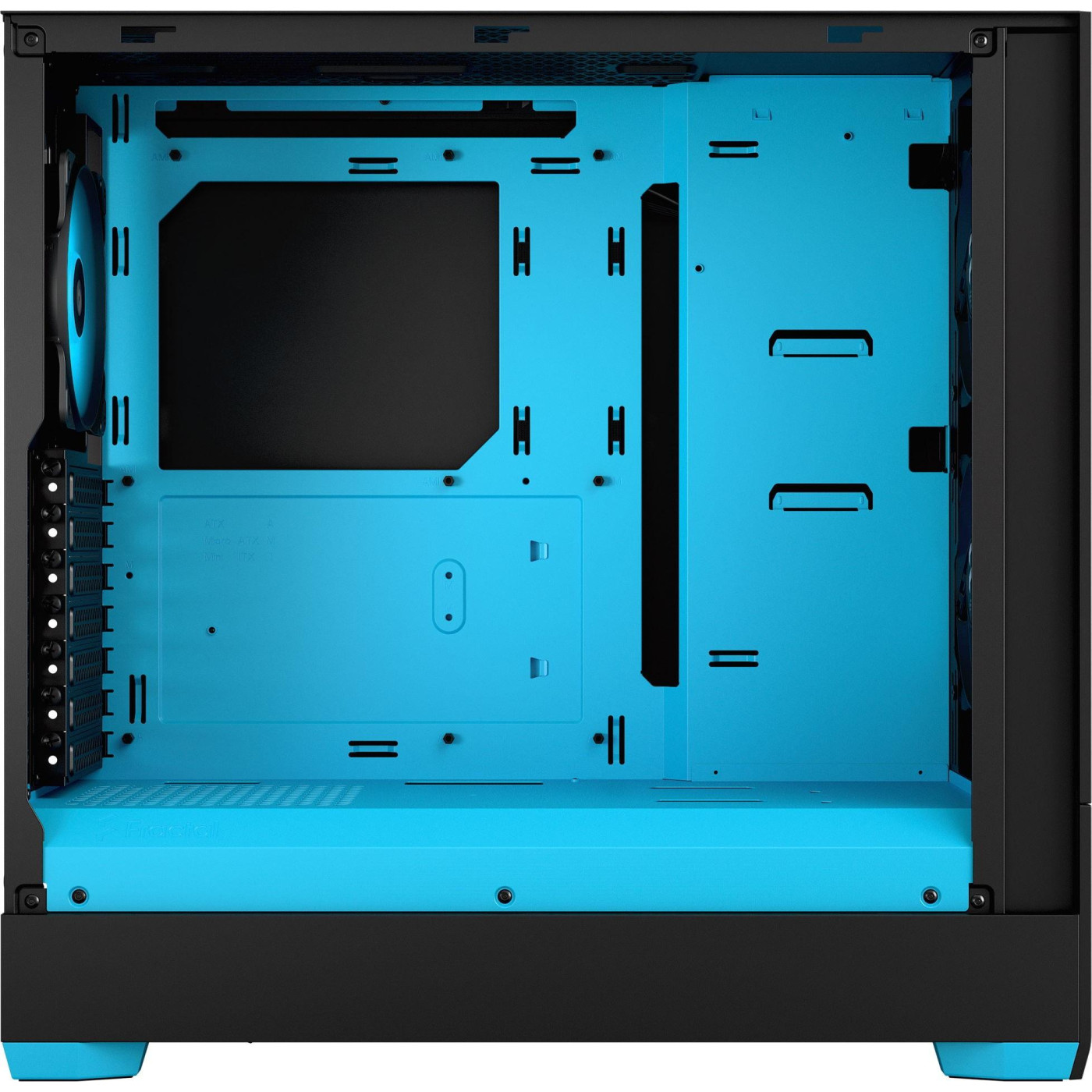 Корпус Fractal Design Pop Air RGB Tempered Glass без БЖ Cyan Core (FD-C-POR1A-02) Без БП
