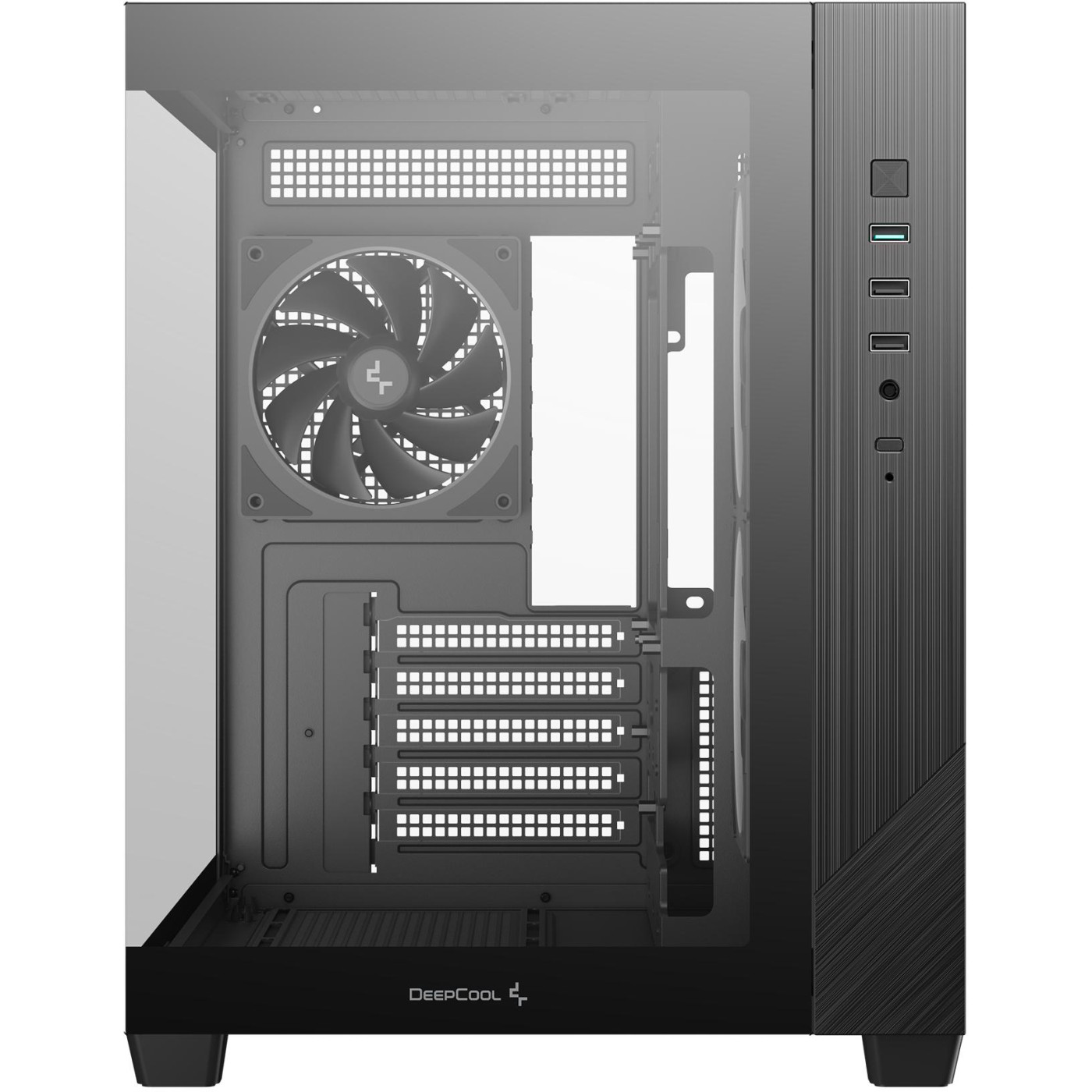 Корпус Deepcool CG330 3F Black без БЖ (R-CG330-BKNGM3-G) Без БП