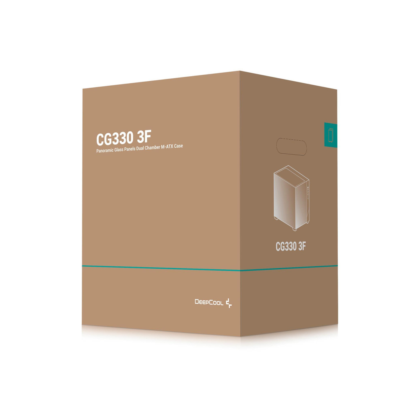 Корпус Deepcool CG330 3F Black без БЖ (R-CG330-BKNGM3-G) Без БП