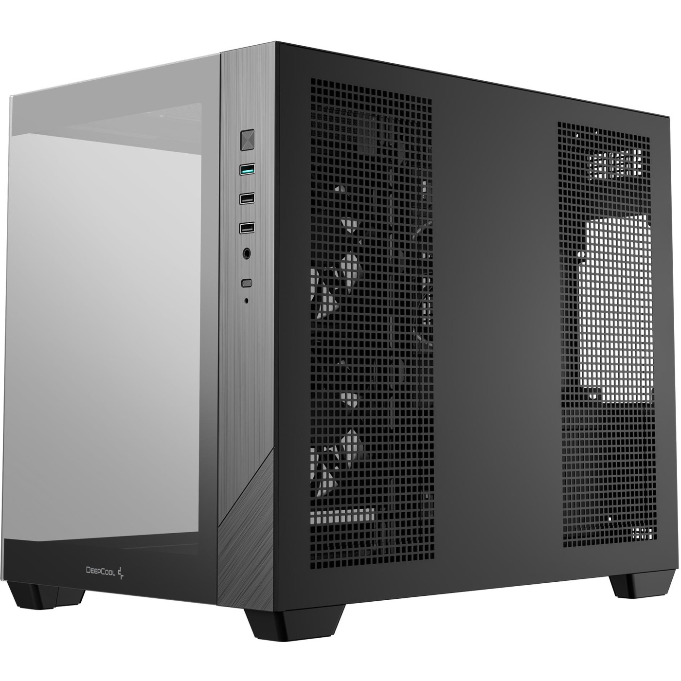 Корпус Deepcool CG330 3F Black без БЖ (R-CG330-BKNGM3-G) Без БП