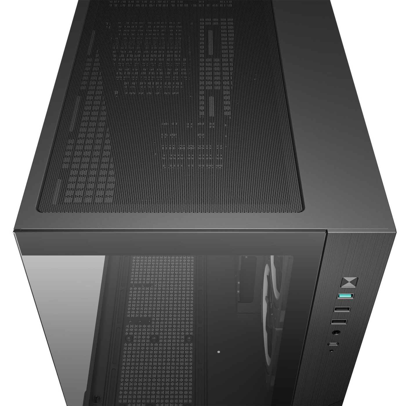 Корпус Deepcool CG330 3F Black без БЖ (R-CG330-BKNGM3-G) Без БП