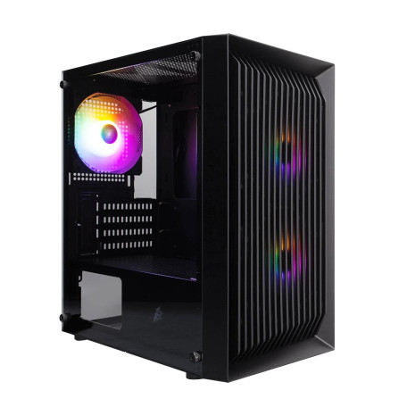 Корпус 1stPlayer BS-2-BK-3F1 Black без БП (BS-2-BK-3F1)