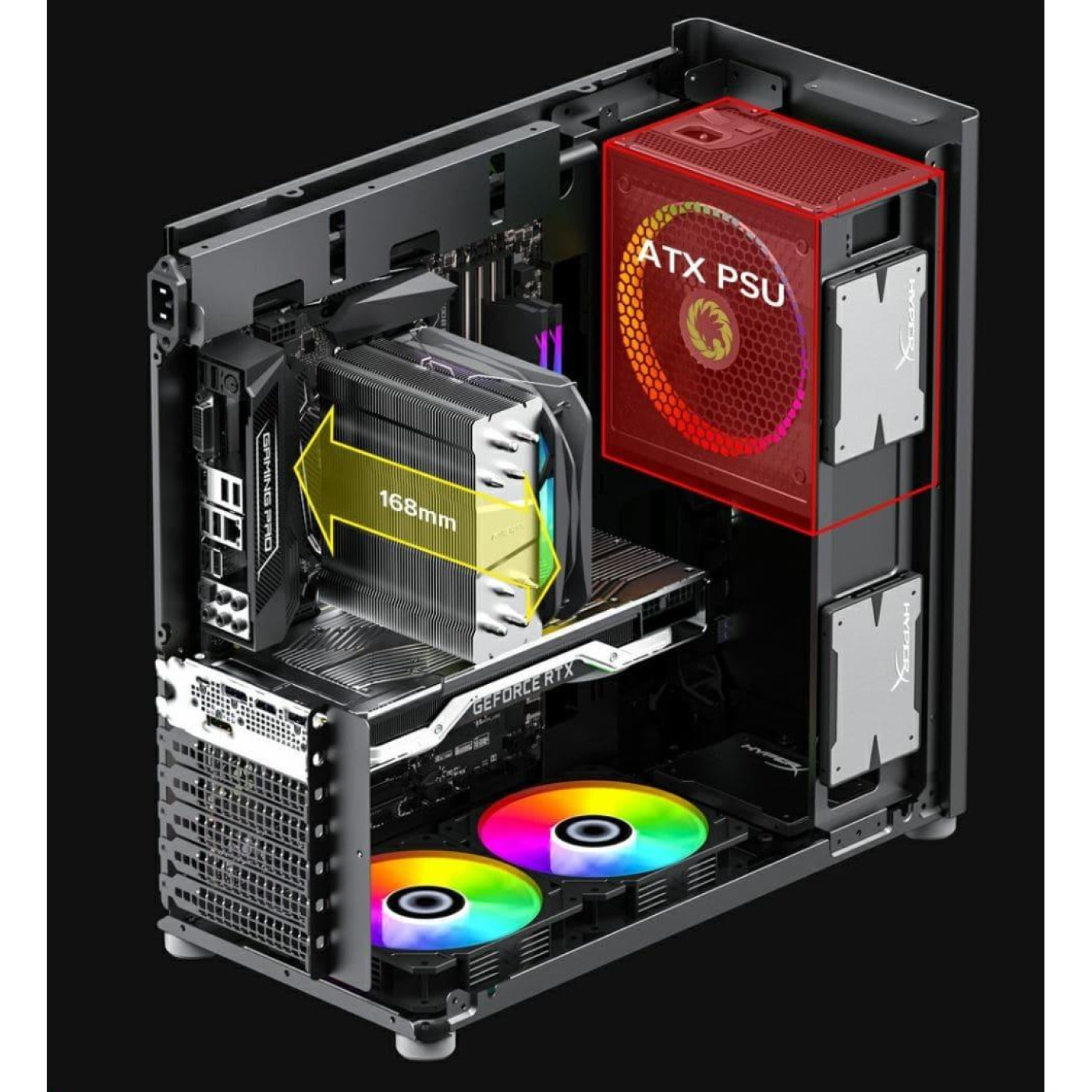 Корпус GameMax MeshBox PRO BK (MeshBox PRO BK)