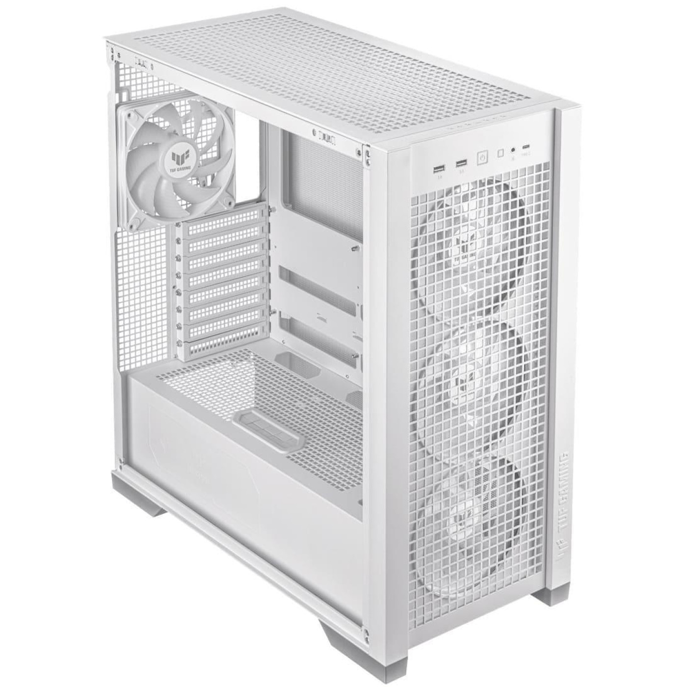 Корпус ASUS TUF GAMING GT302 TG BTF ARGB WHITE (90DC00I3-B19000) Без БП