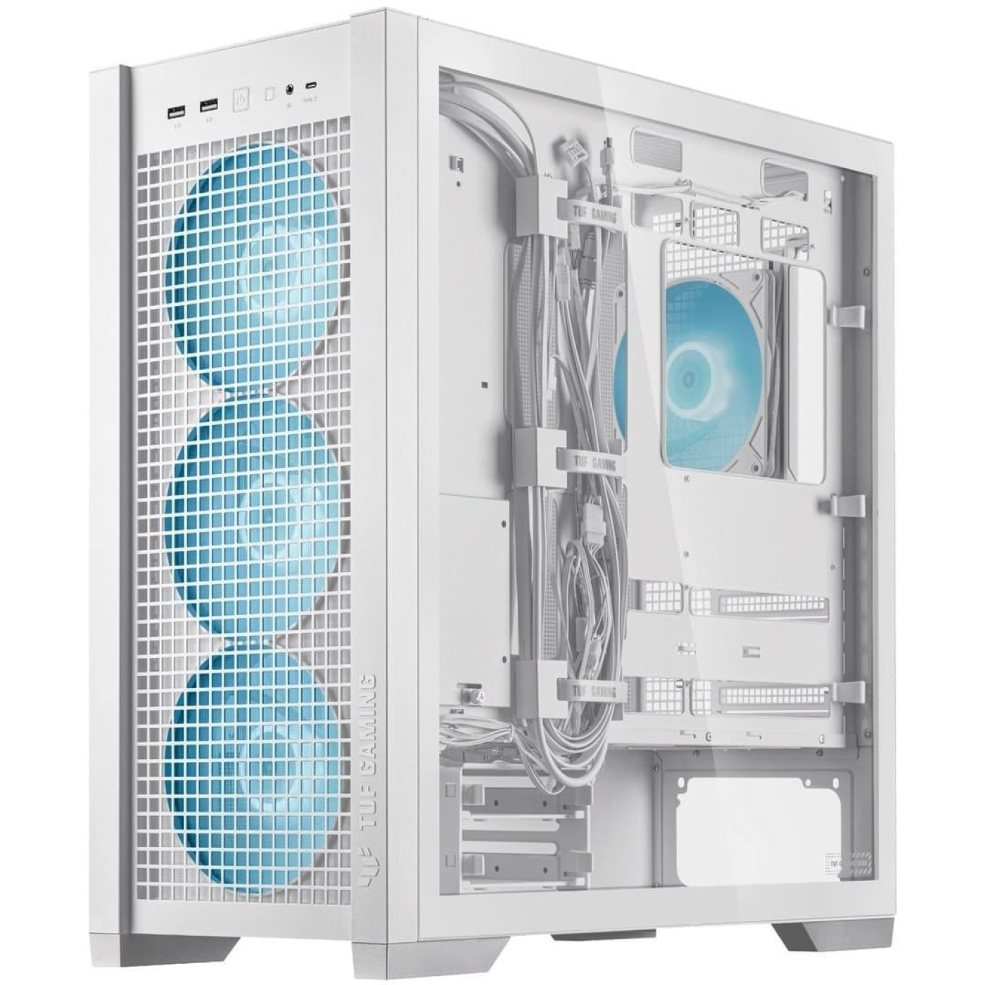 Корпус ASUS TUF GAMING GT302 TG BTF ARGB WHITE (90DC00I3-B19000) Без БП
