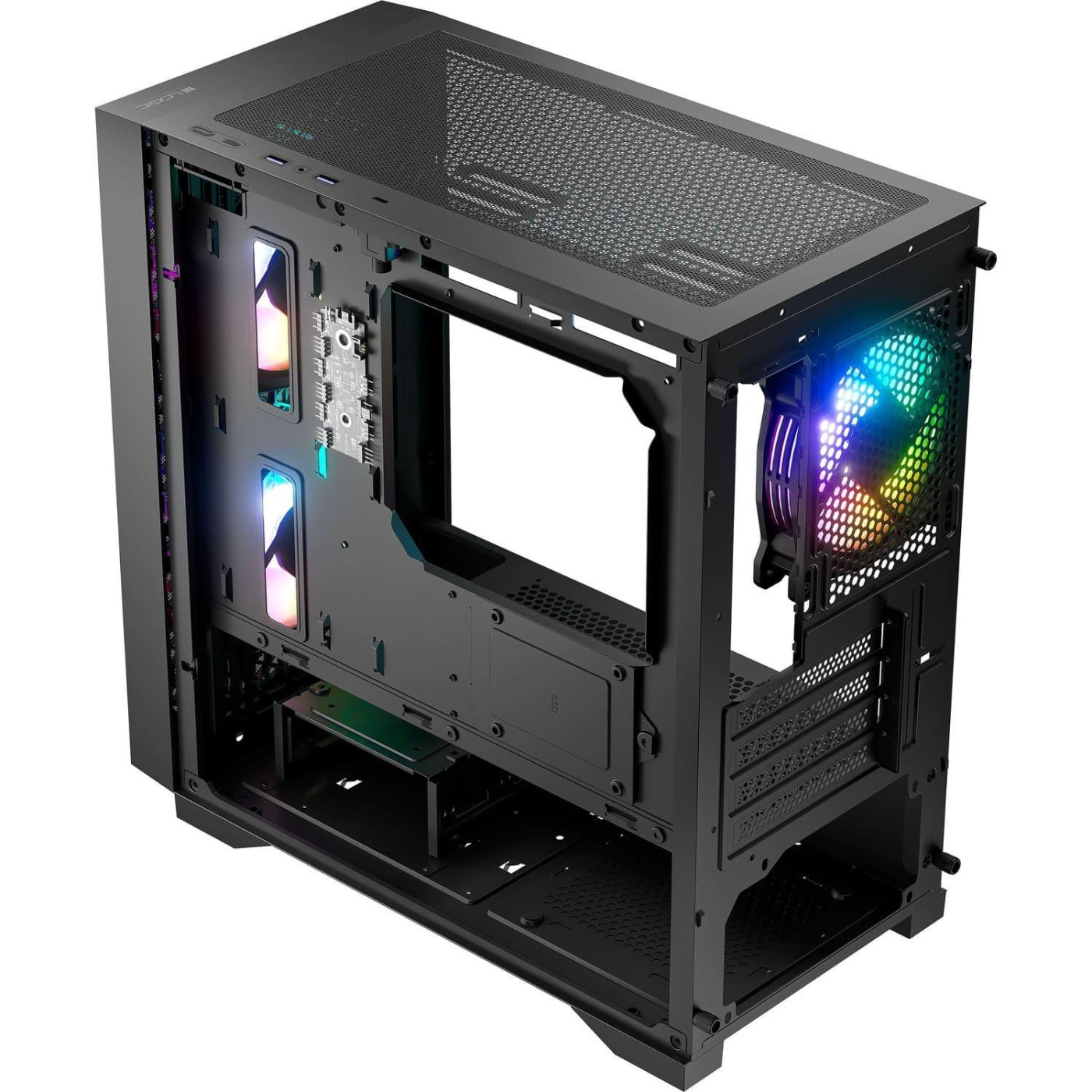 Корпус LogicConcept DART PRO ARGB MINI BLACK MESH без БП (AM-DART-PRO-ARGB-10)
