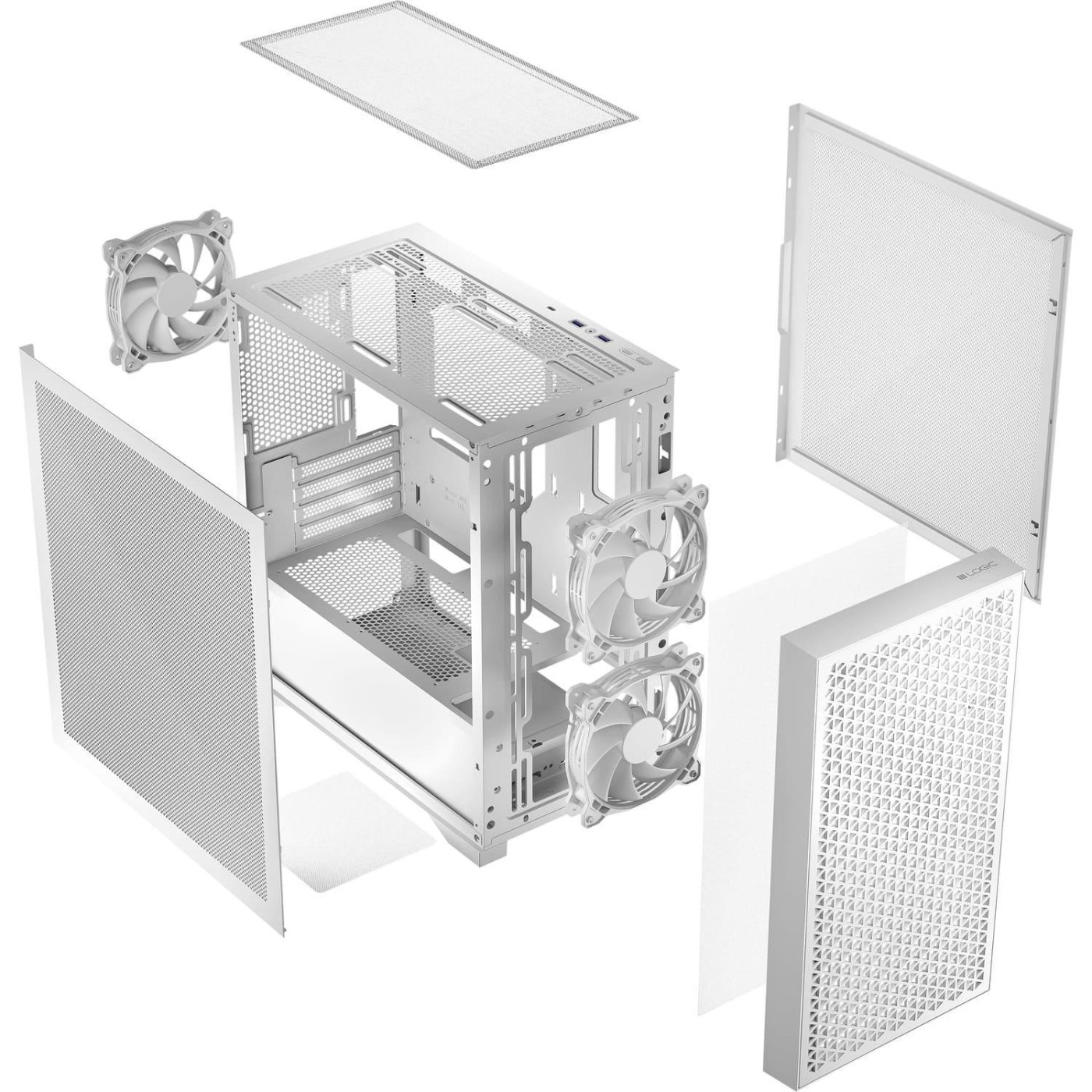 Корпус LogicConcept DART PRO MINI WHITE MESH без БП (AM-DART-PRO-0000-20)