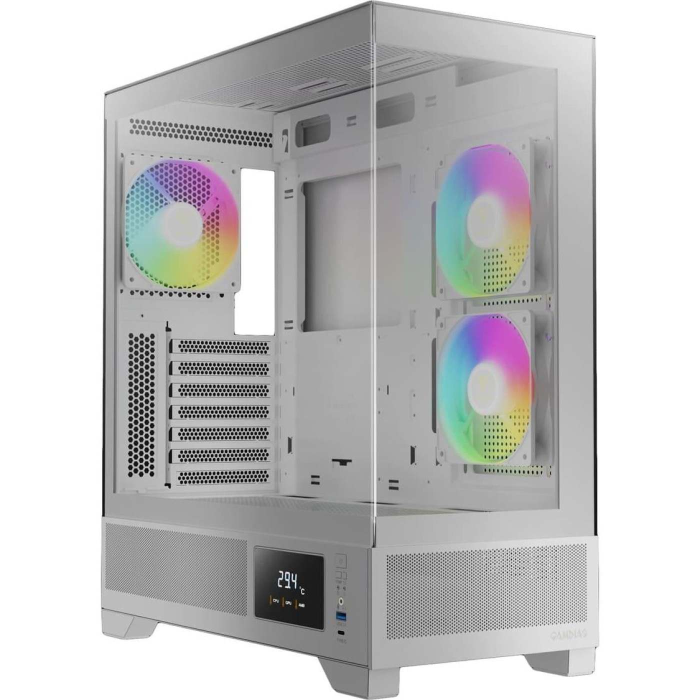 Корпус GAMDIAS ATLAS M1 WH (4712960139572) Без БП