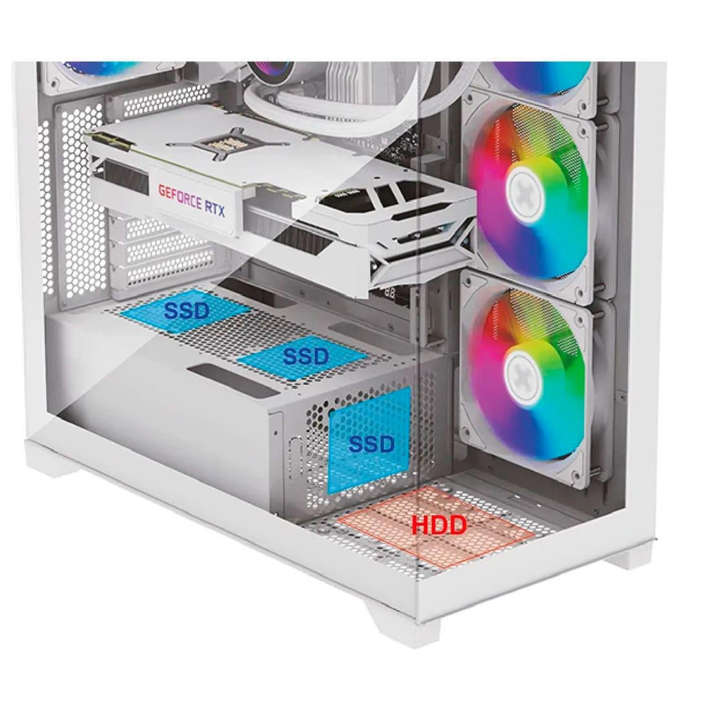 Корпус Xilence Xilent Gleam ARGB без БЖ White (XG271_X818.W.ARGB)