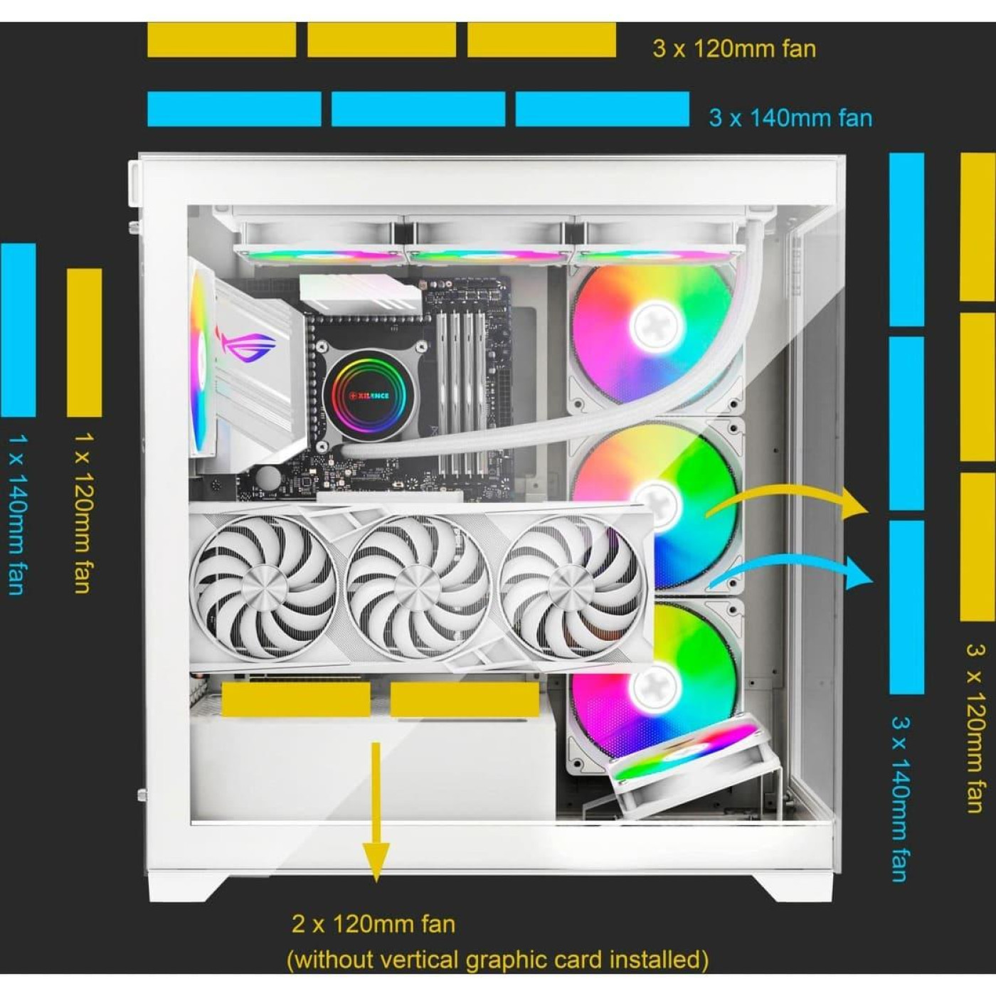 Корпус Xilence Xilent Gleam ARGB без БЖ White (XG271_X818.W.ARGB)