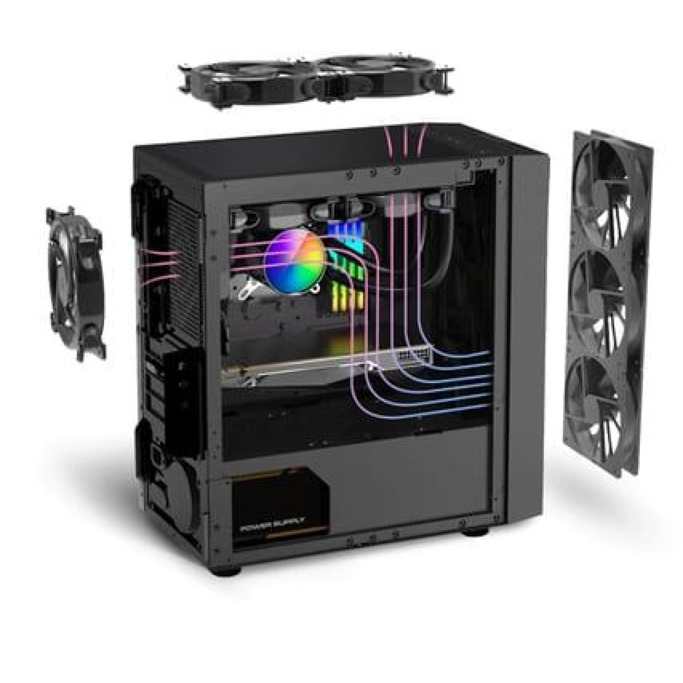 Корпус PcCooler Master RP200 Mesh RGB 3F (RP200 Mesh RGB 3F)