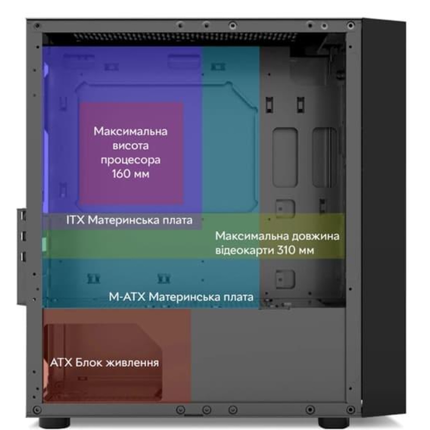 Корпус PcCooler Master RP200 Mesh RGB 3F (RP200 Mesh RGB 3F)