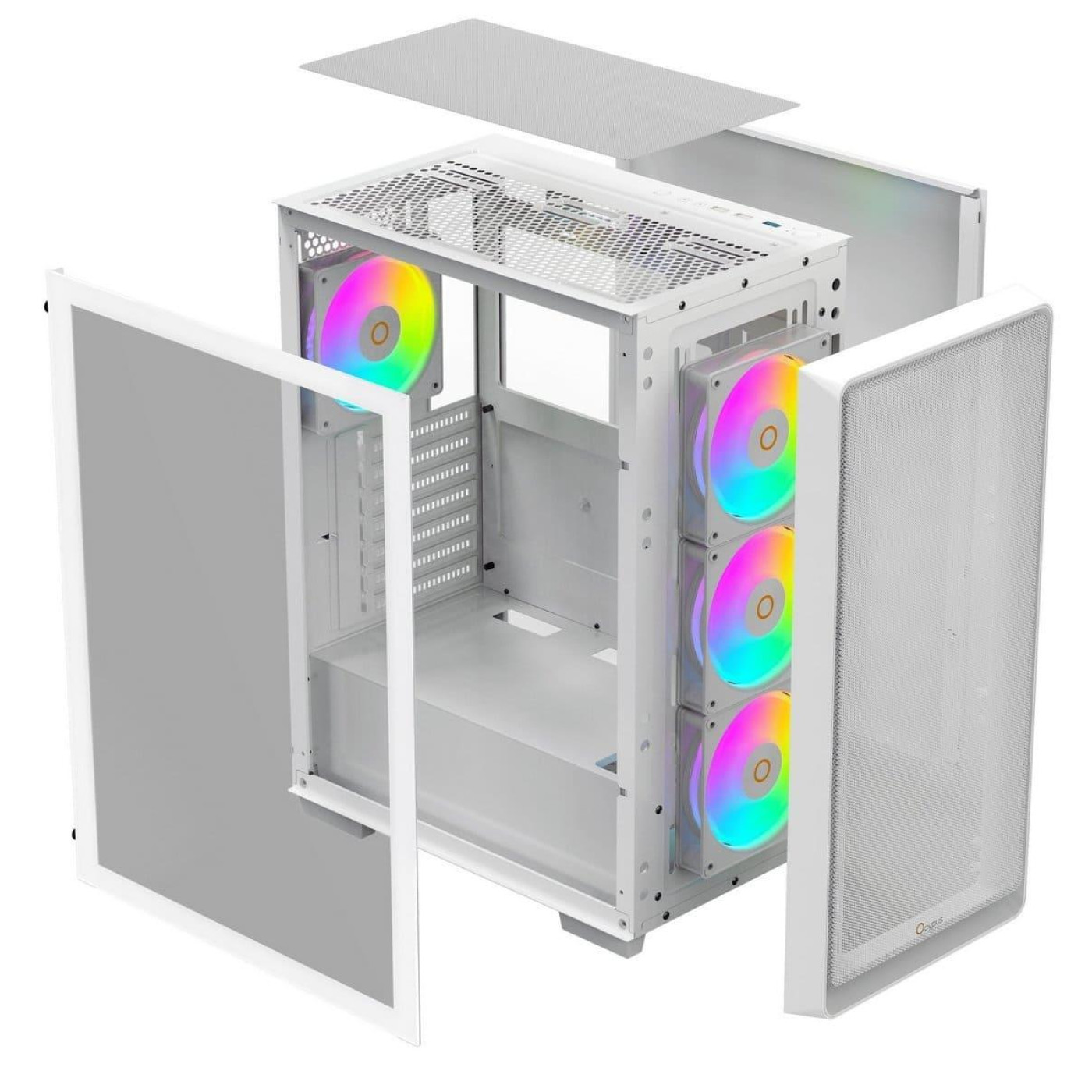 Корпус OCYPUS GAMMA C60 WH ARGB (GAMMA-C60-WHG400XX-GL) Без БП