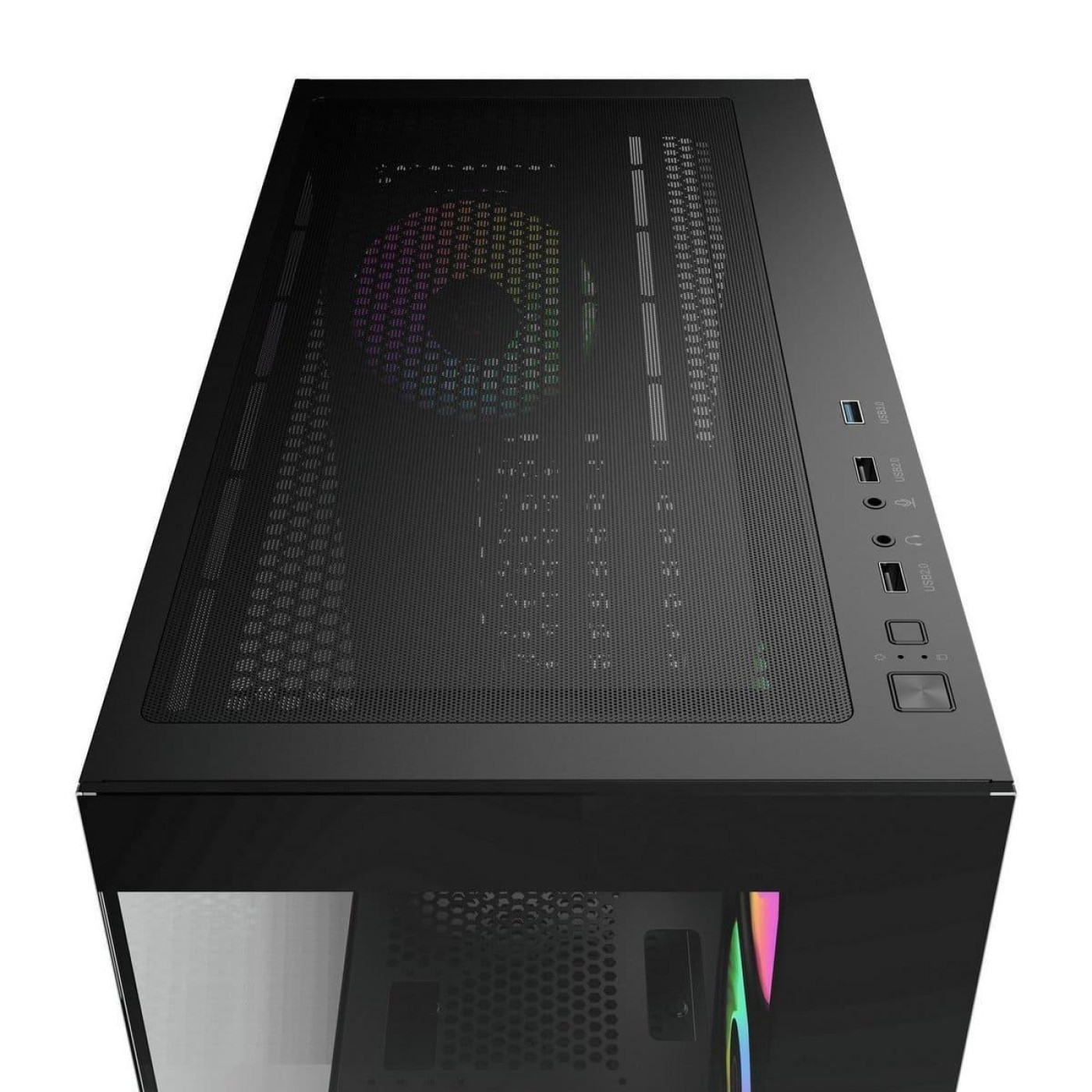 Корпус OCYPUS GAMMA C72 BK ARGB (GAMMA-C72-BKD400XX-GL) Без БП