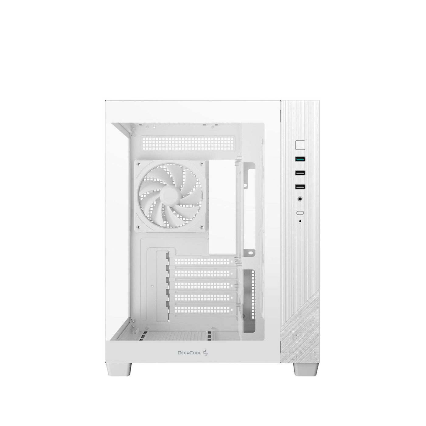 Корпус Deepcool CG330 3F White без БЖ (R-CG330-WHNGM3-G) Без БП