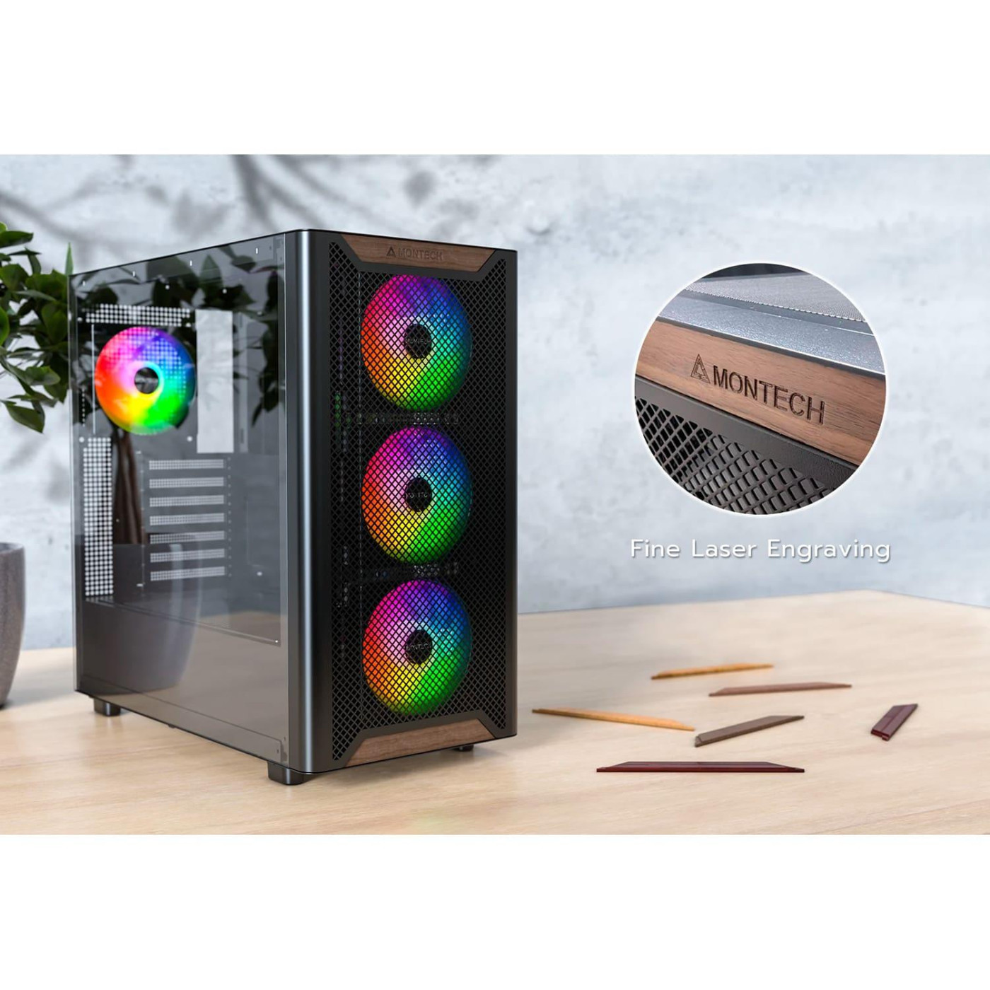 Корпус MONTECH XR WOOD (B) (XR WOOD (B))