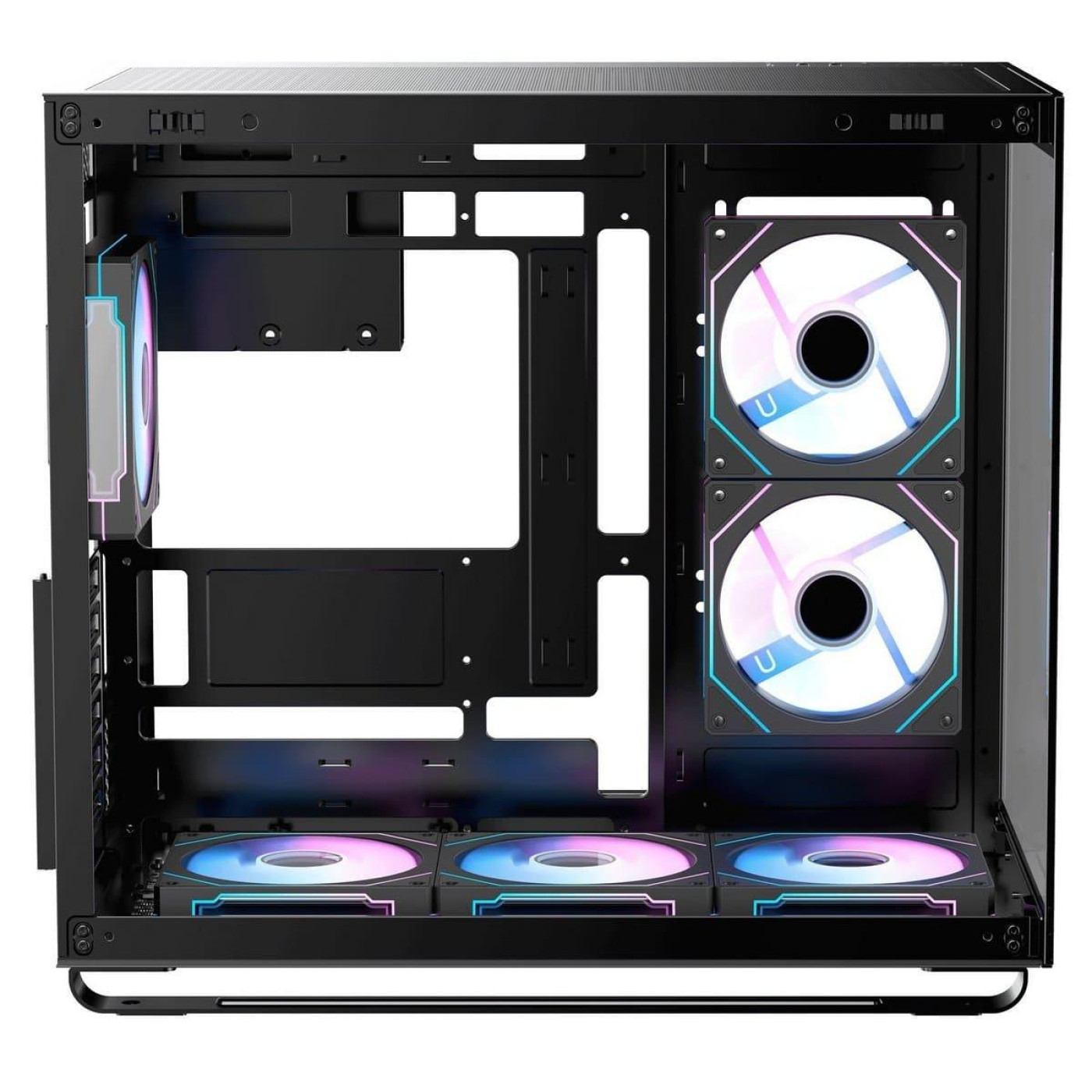 Корпус OCYPUS IOTA C70 BK ARGB (IOTA-C70-BKD600XX-GL) Без БП U1