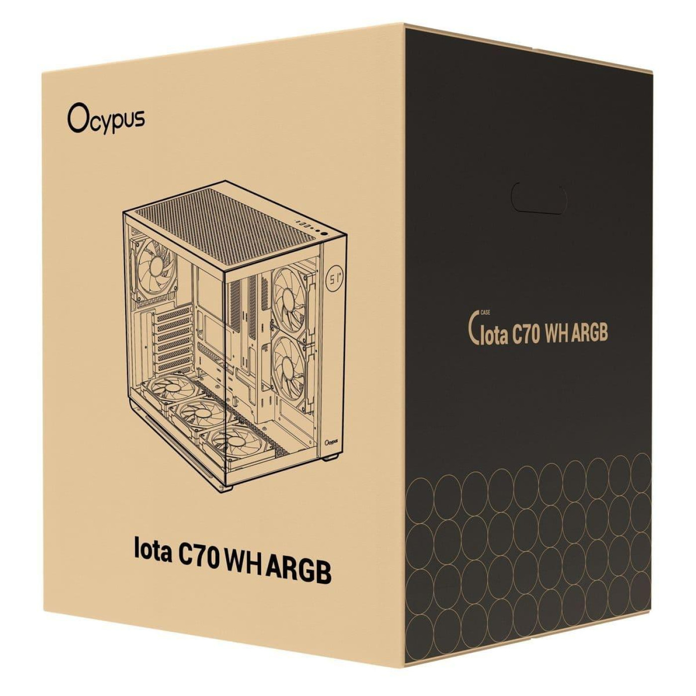 Корпус OCYPUS IOTA C70 WH ARGB (IOTA-C70-WHD600XX-GL)