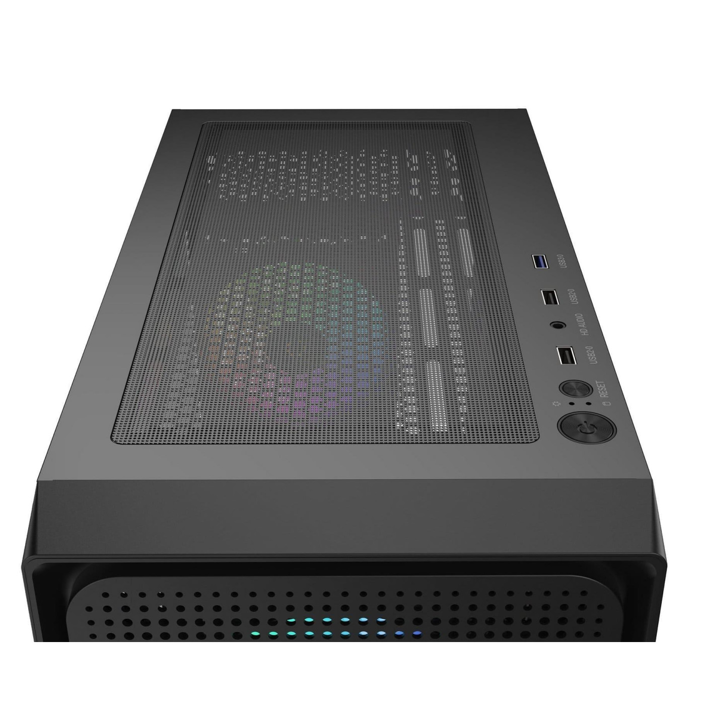 Корпус OCYPUS GAMMA C50 BK ARGB (GAMMA-C50-BKG400XX-GL) Без БП