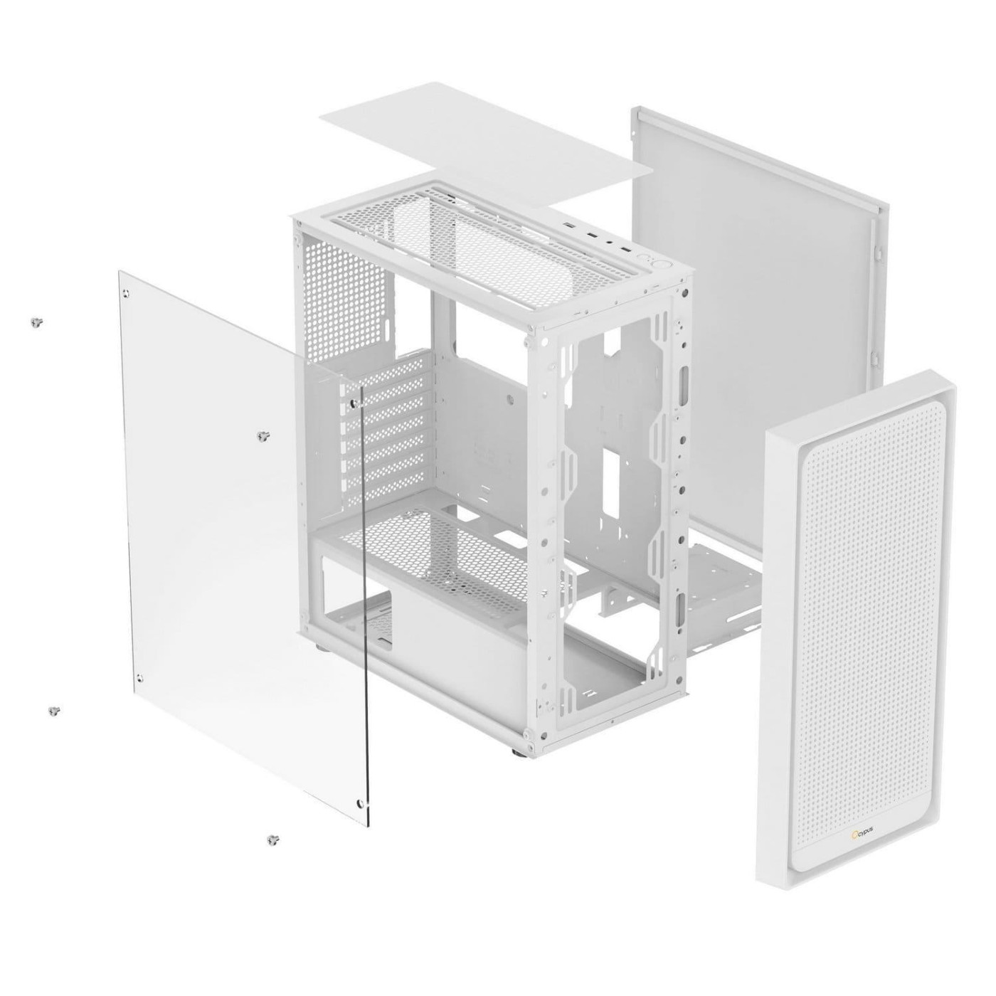 Корпус OCYPUS GAMMA C50 WH (GAMMA-C50-WHG000XX-GL) Без БП