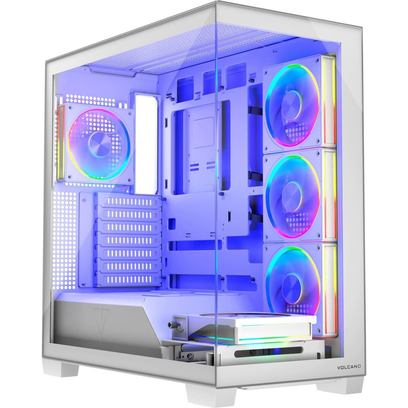 Корпус Modecom VOLCANO STELLAR ARGB без БП WHITE (AT-STELLAR-5F-ARGB-20)