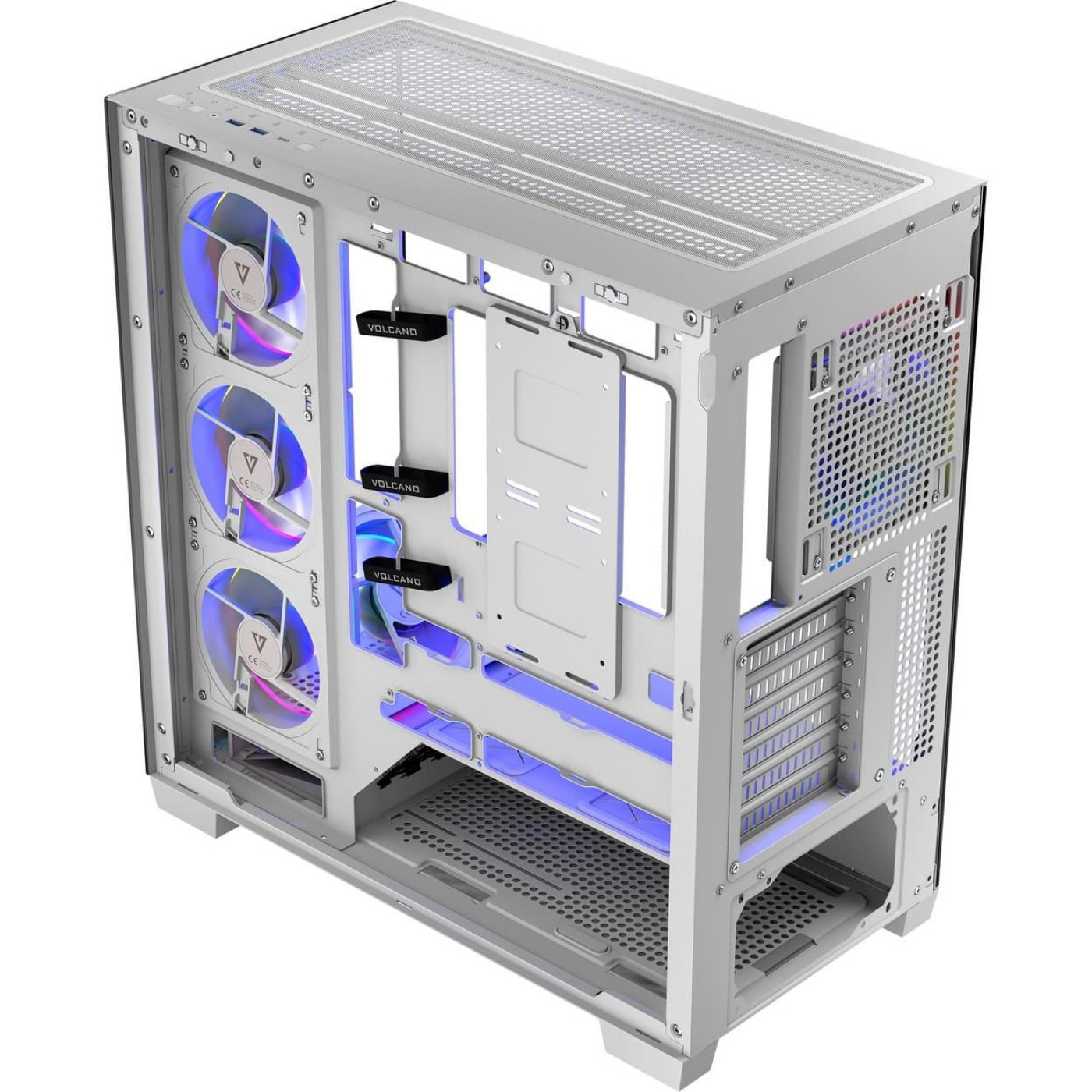 Корпус Modecom VOLCANO STELLAR ARGB без БП WHITE (AT-STELLAR-5F-ARGB-20)