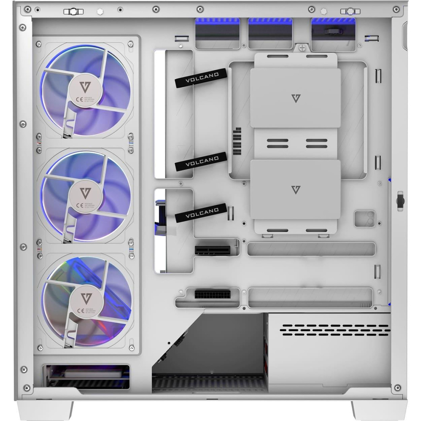 Корпус Modecom VOLCANO STELLAR ARGB без БП WHITE (AT-STELLAR-5F-ARGB-20)