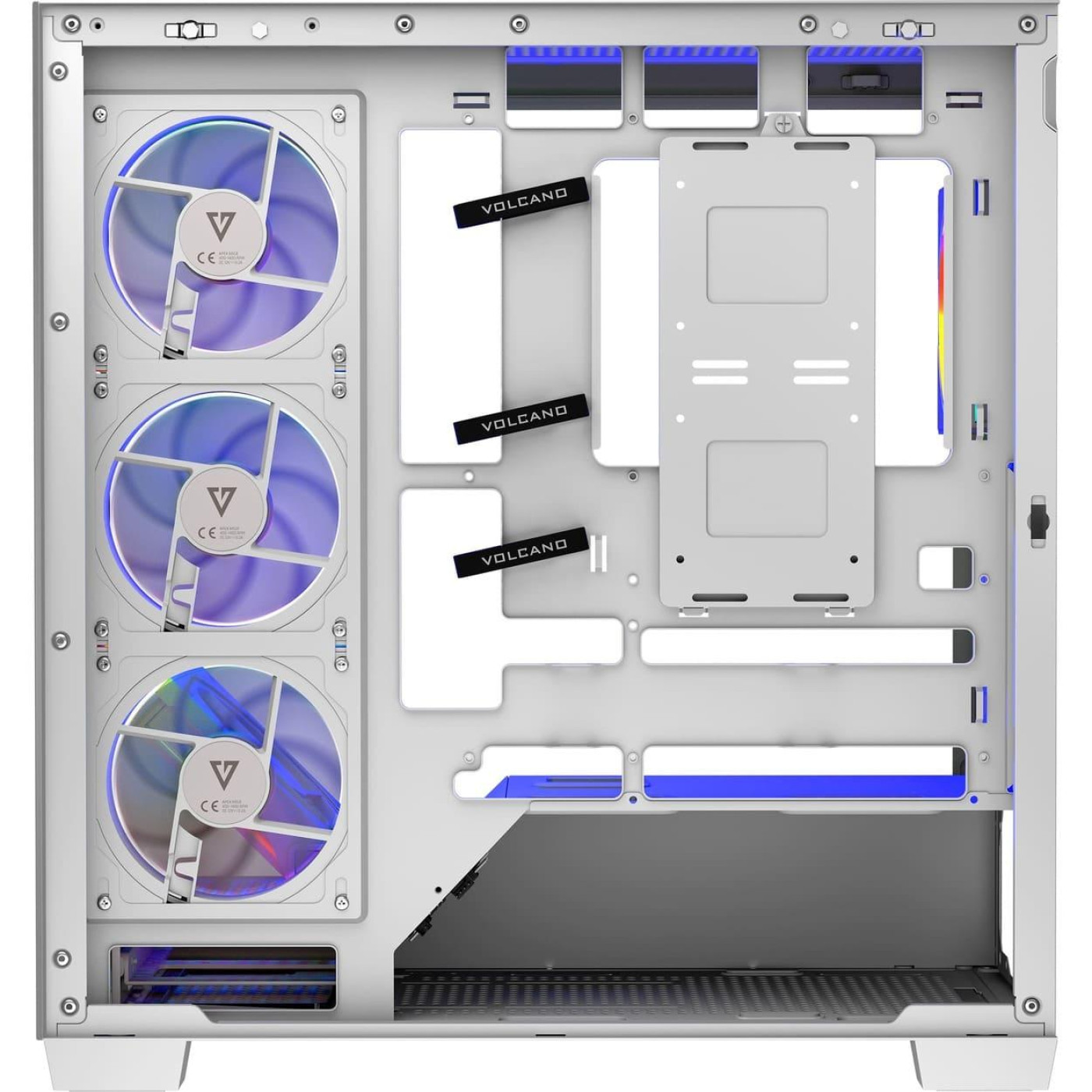Корпус Modecom VOLCANO STELLAR ARGB без БП WHITE (AT-STELLAR-5F-ARGB-20)