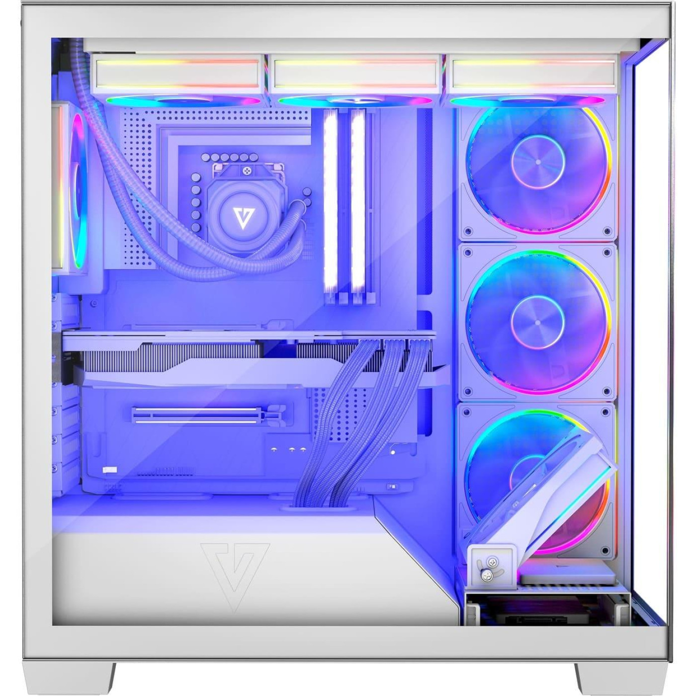 Корпус Modecom VOLCANO STELLAR ARGB без БП WHITE (AT-STELLAR-5F-ARGB-20)