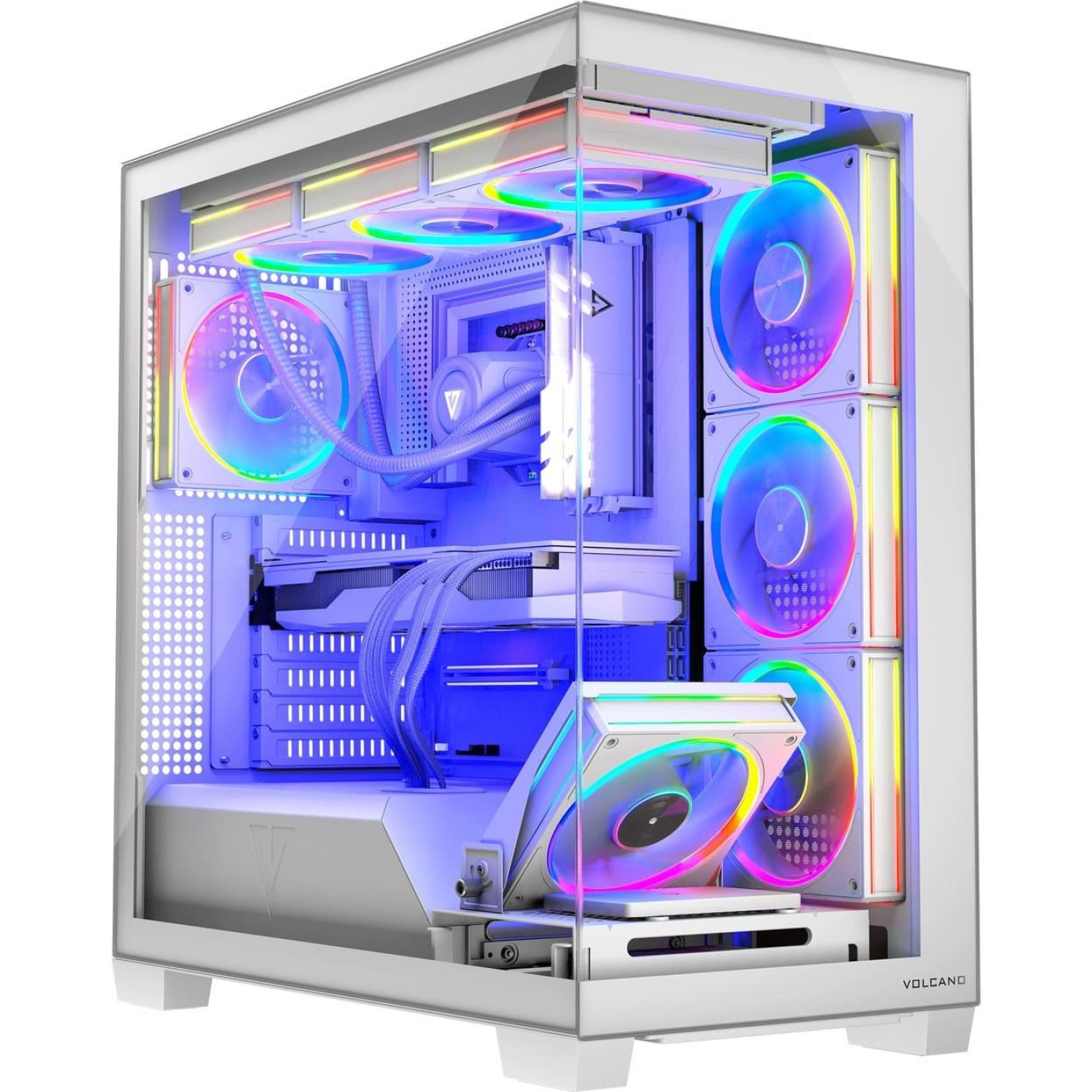 Корпус Modecom VOLCANO STELLAR ARGB без БП WHITE (AT-STELLAR-5F-ARGB-20)