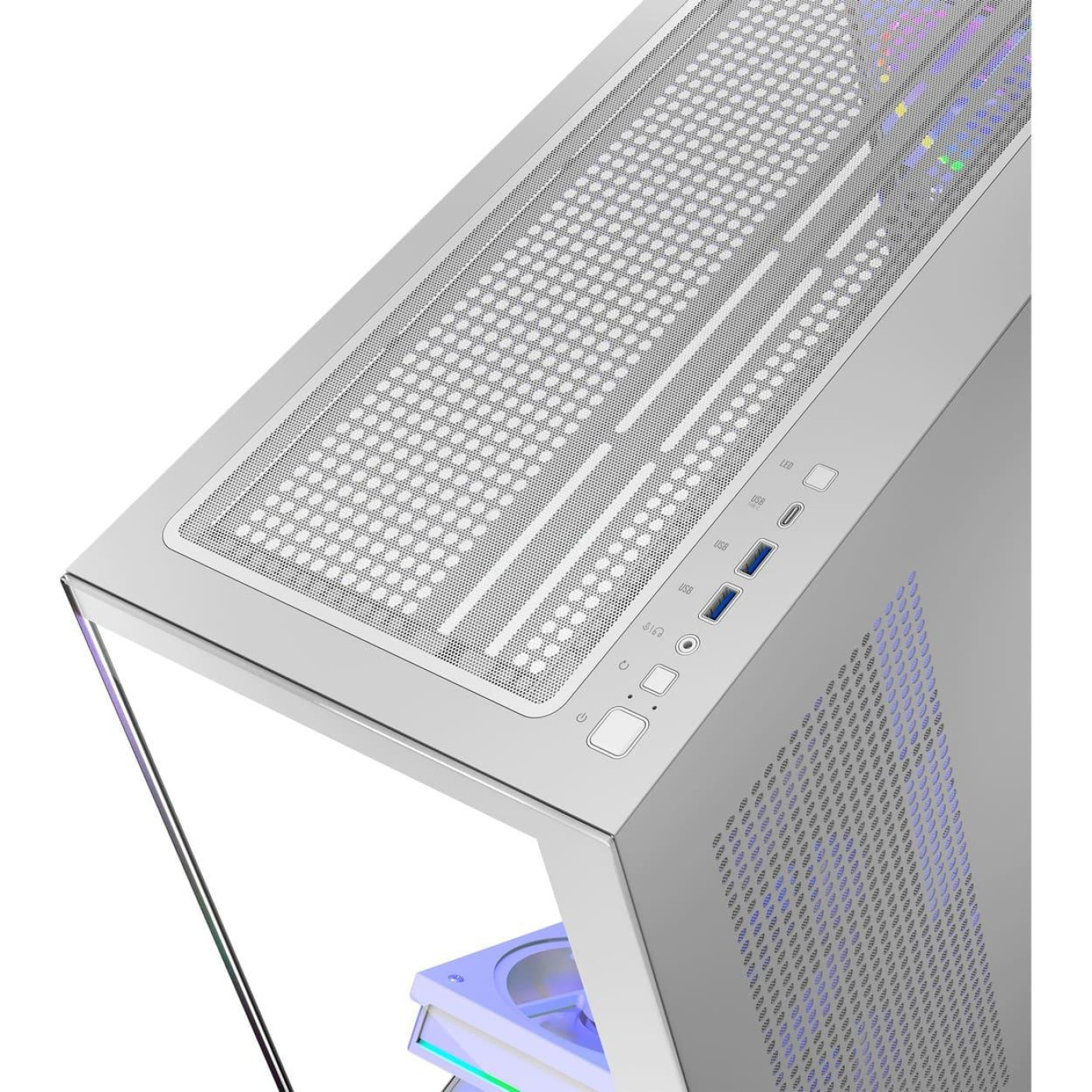 Корпус Modecom VOLCANO STELLAR ARGB без БП WHITE (AT-STELLAR-5F-ARGB-20)