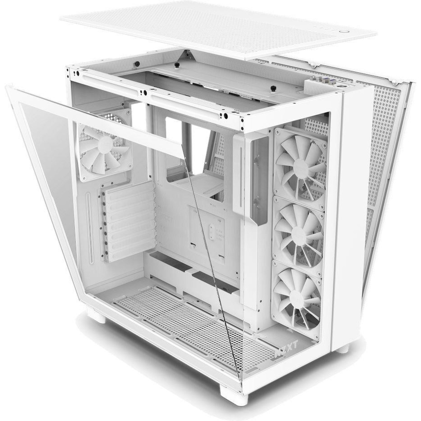 Корпус NZXT H9 Flow Edition All White (CM-H91FW-01) Без БП