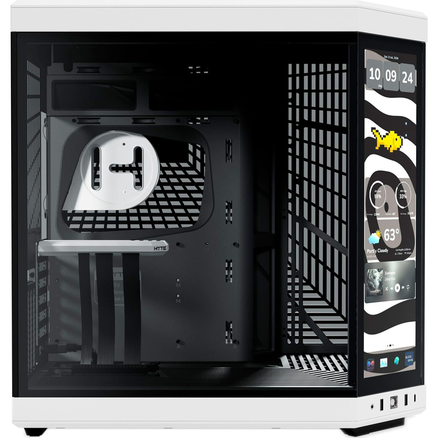 Корпус Hyte Y70 Touch Infinite Black-White PCIE 4.0 (CS-HYTE-Y70TTI-WB)