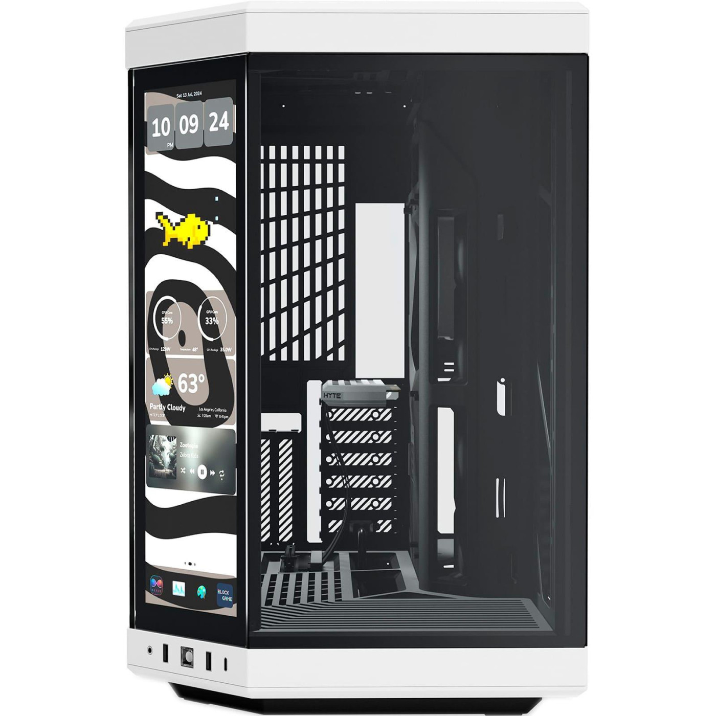 Корпус Hyte Y70 Touch Infinite Black-White PCIE 4.0 (CS-HYTE-Y70TTI-WB)