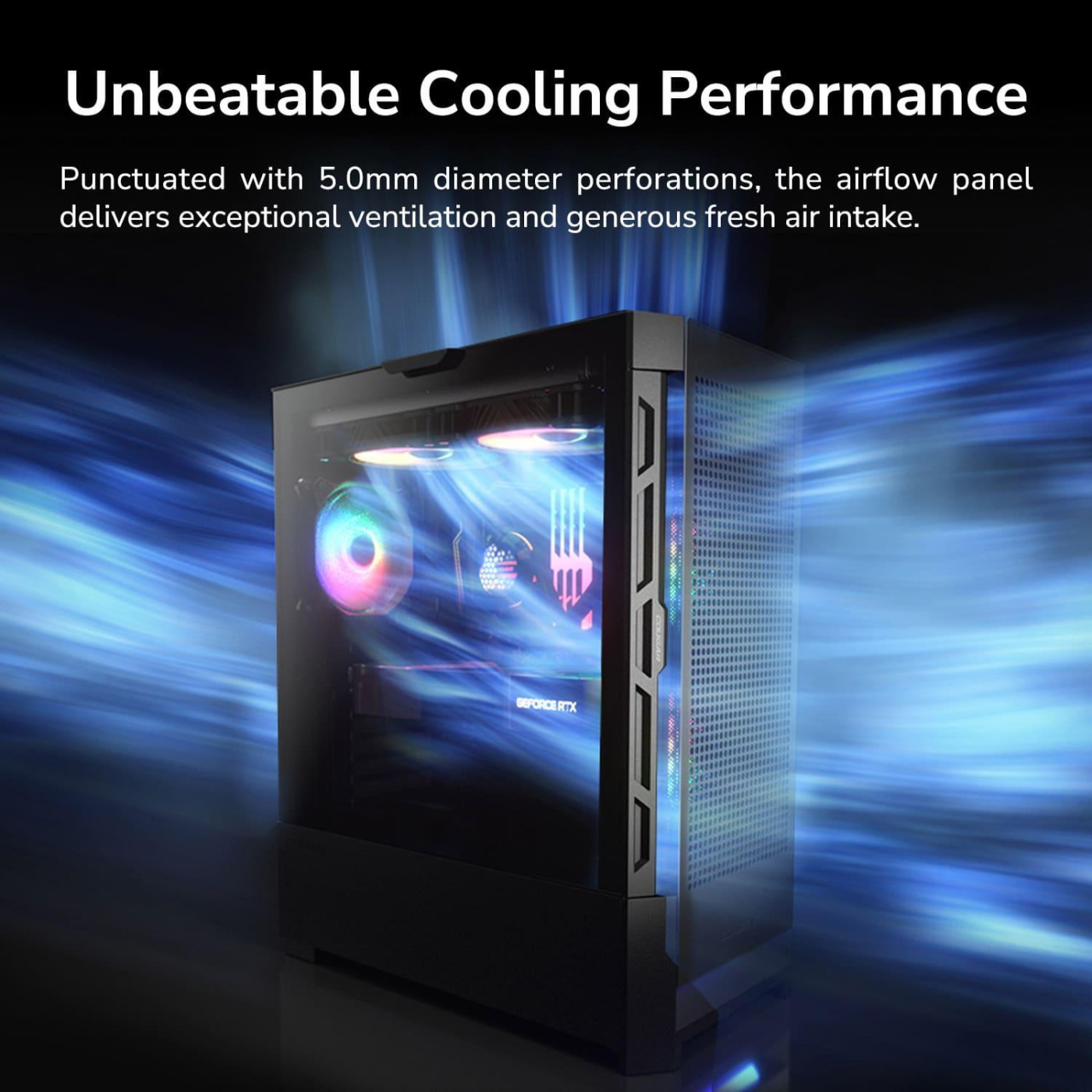 Корпус Cougar Duoface RGB (Black) (CGR-5ZD1B-RGB)