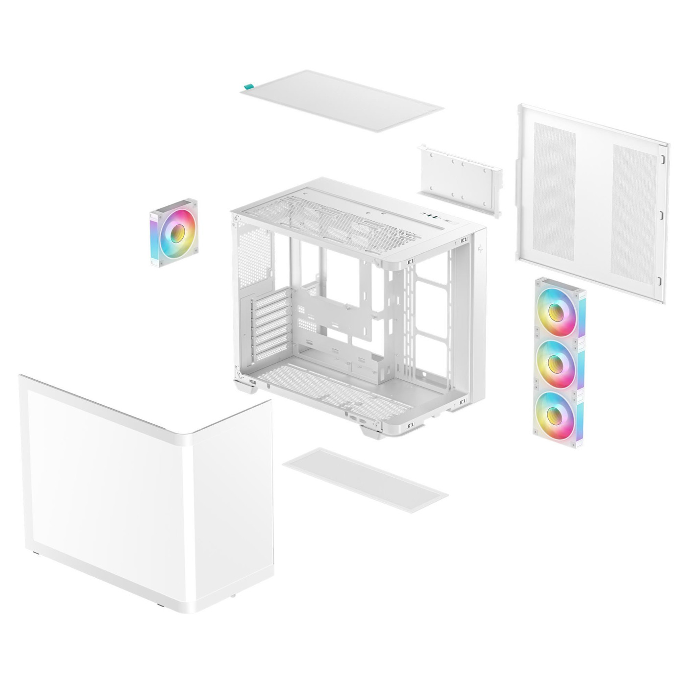 Корпус Deepcool CG530U 4F White без БЖ (R-CG530U-WHAGA4-G) Без БП