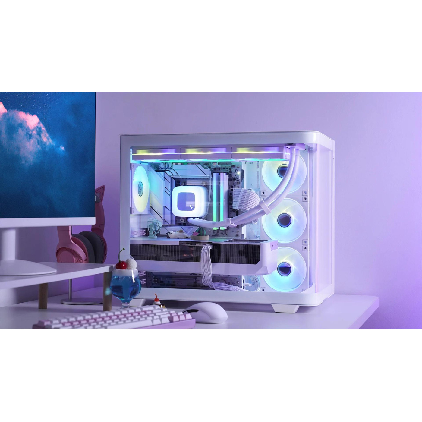Корпус Deepcool CG530U 4F White без БЖ (R-CG530U-WHAGA4-G) Без БП