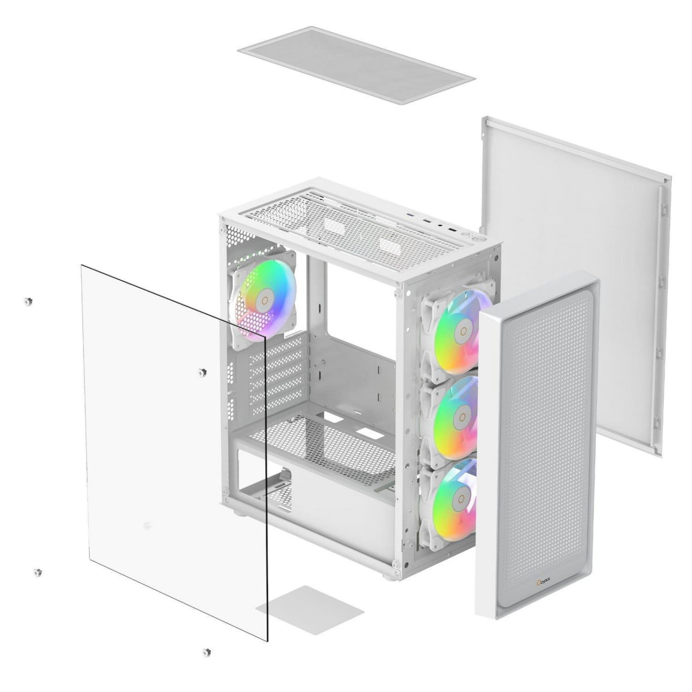 Корпус Ocypus GAMMA C50 WH ARGB (GAMMA-C50-WHG400XX-GL) Без БП
